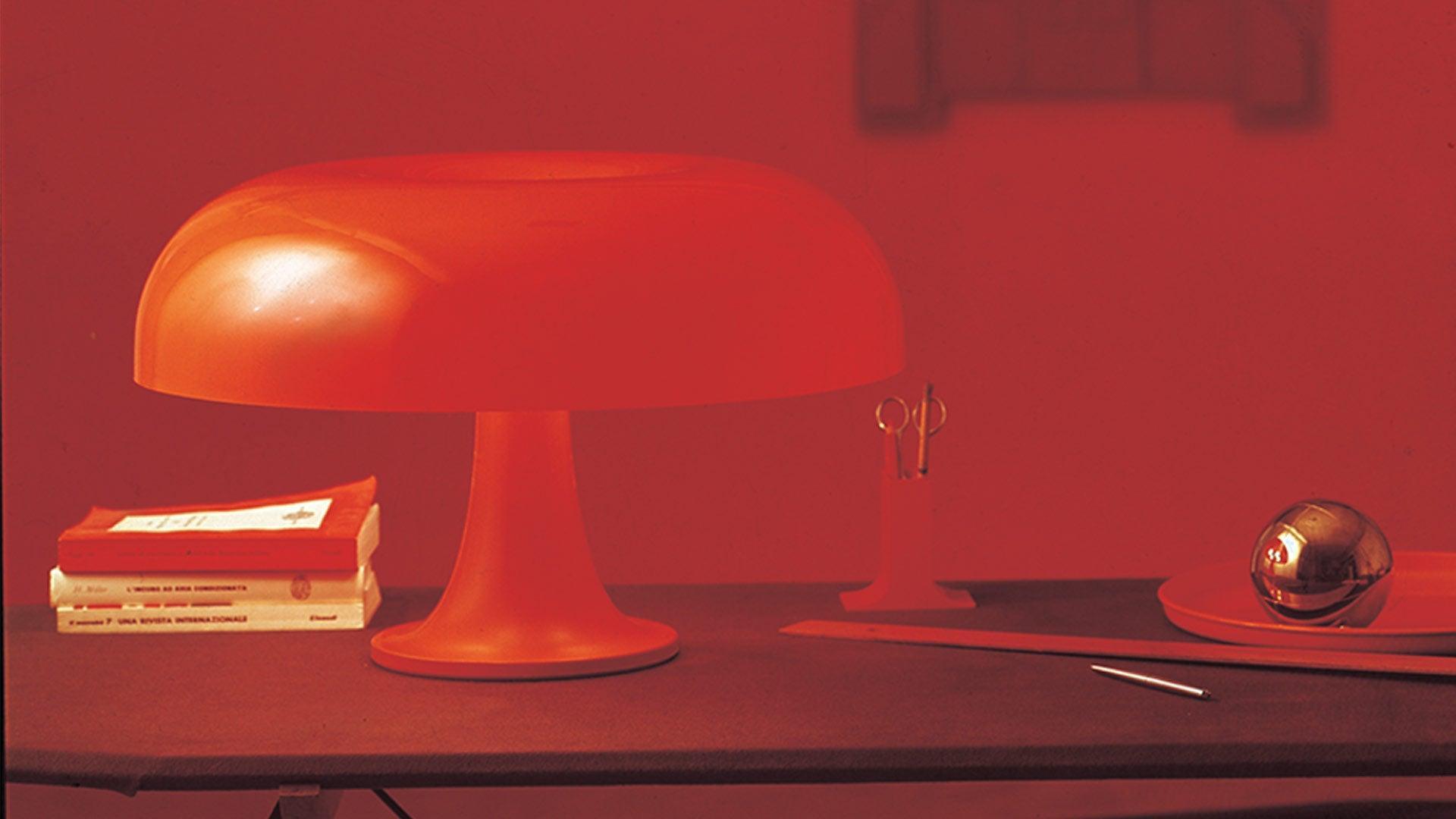 Lampa stołowa NESSO pomarańczowy Artemide Eye on Design