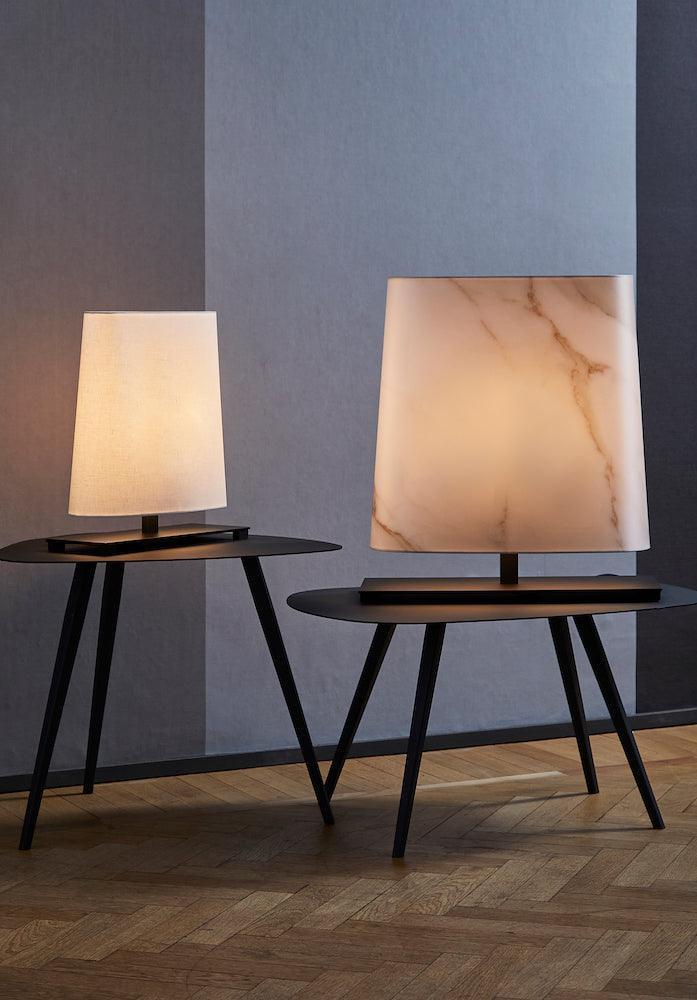 Lampa stołowa OVALE czarny z białym kloszem Contardi Eye on Design