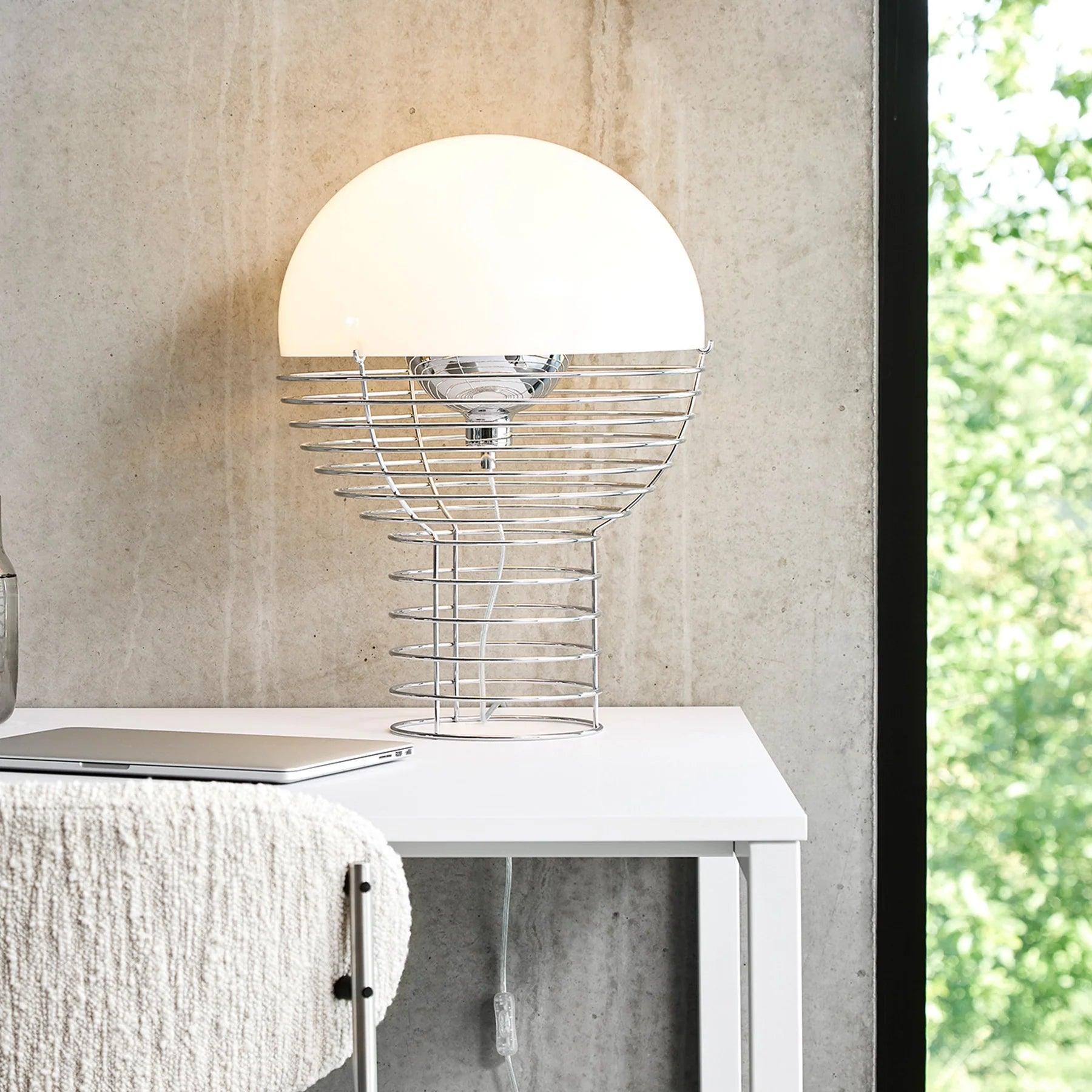 Lampa stołowa WIRE biały Verpan Eye on Design