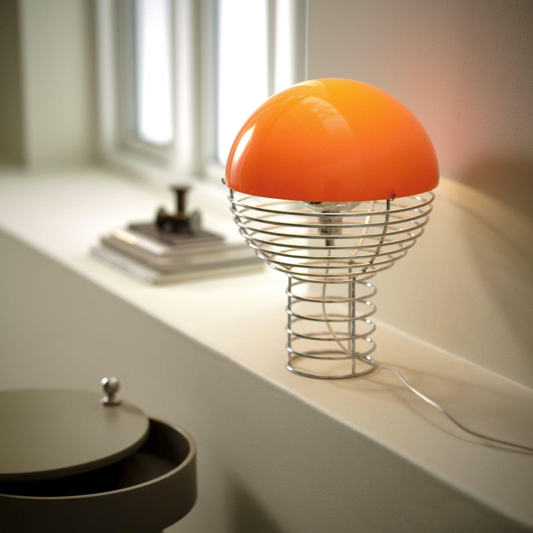 Lampa stołowa WIRE pomarańczowy Verpan Eye on Design