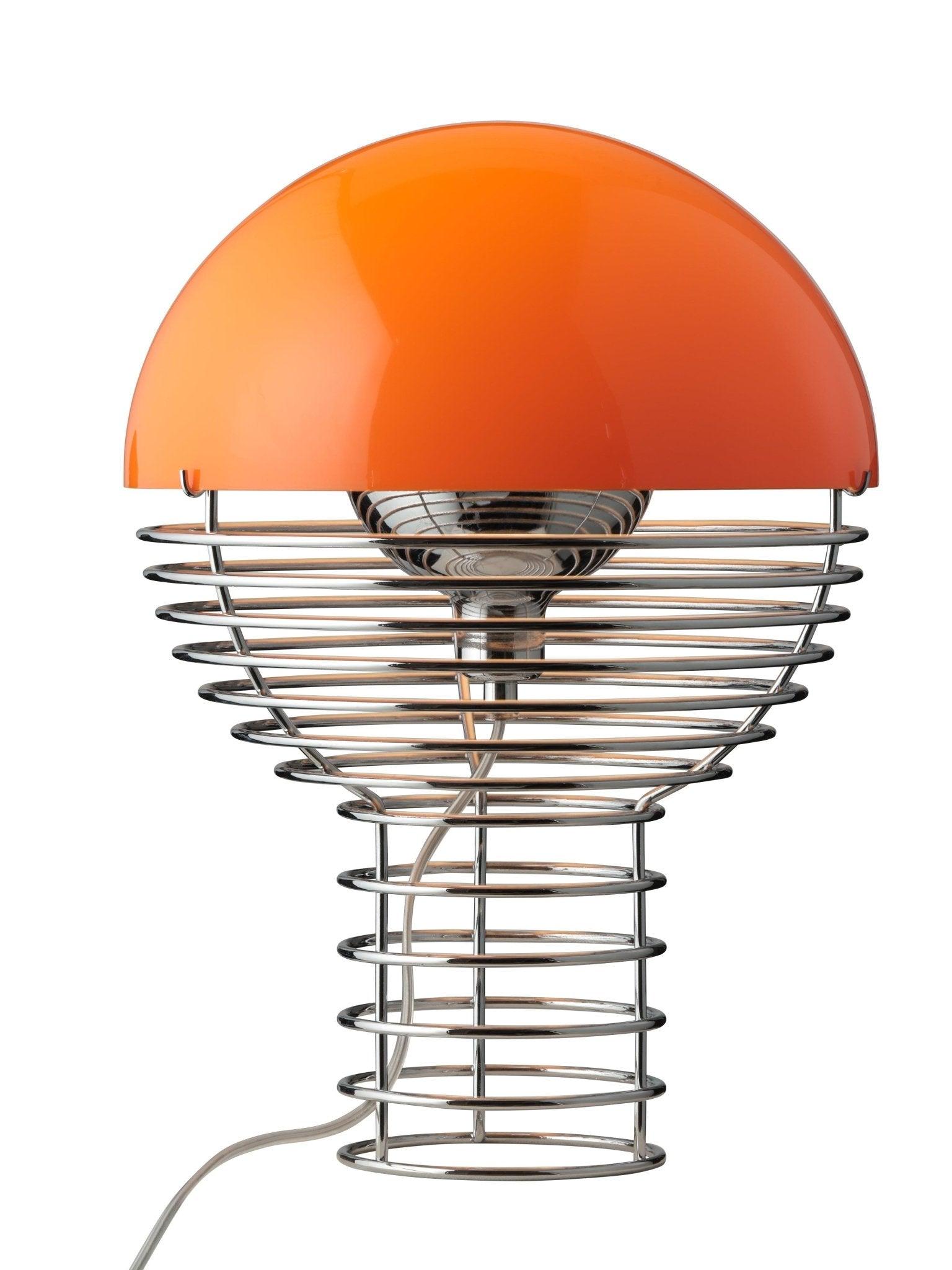 Lampa stołowa WIRE pomarańczowy Verpan Eye on Design