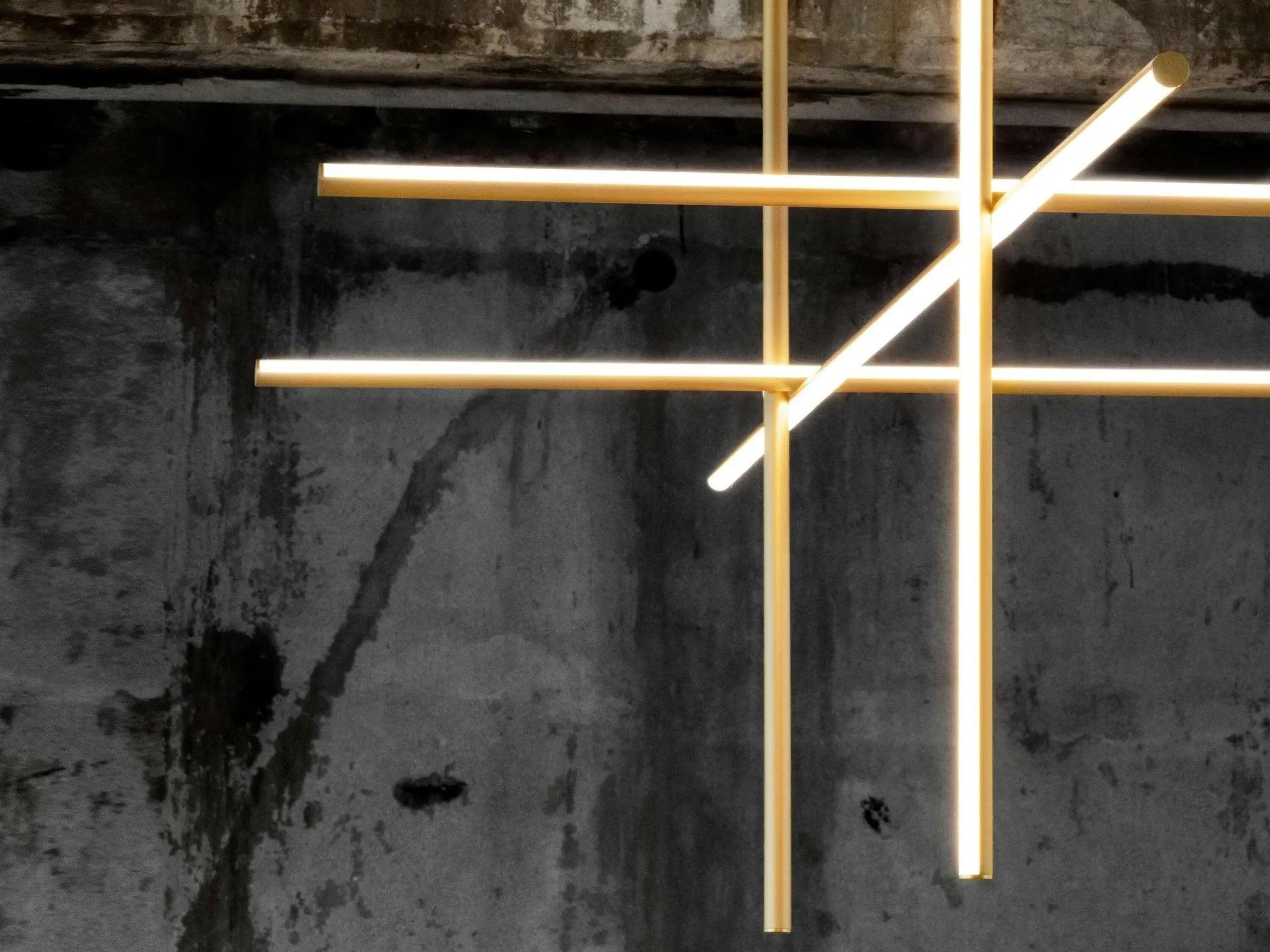 Lampa wisząca COORDINATES 4 szampański złoty – Flos