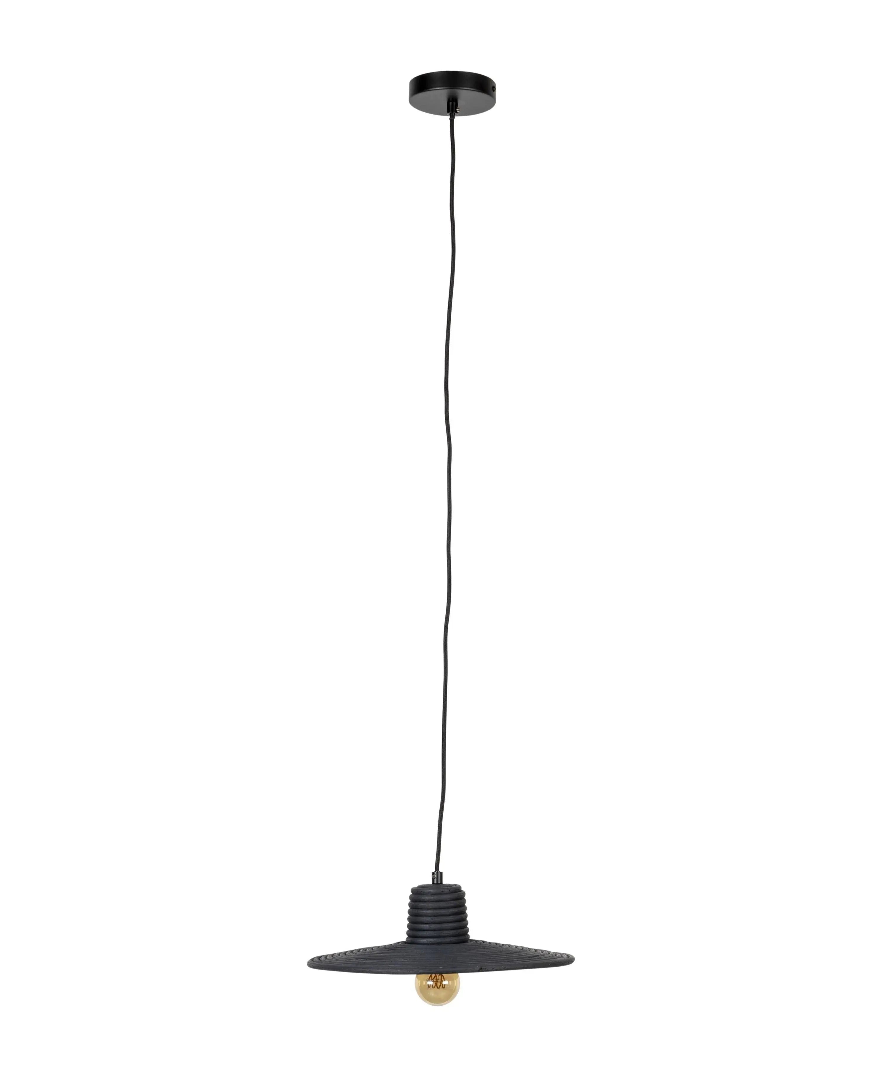 Lampa wisząca BALANCE rattan czarny, marka Zuiver