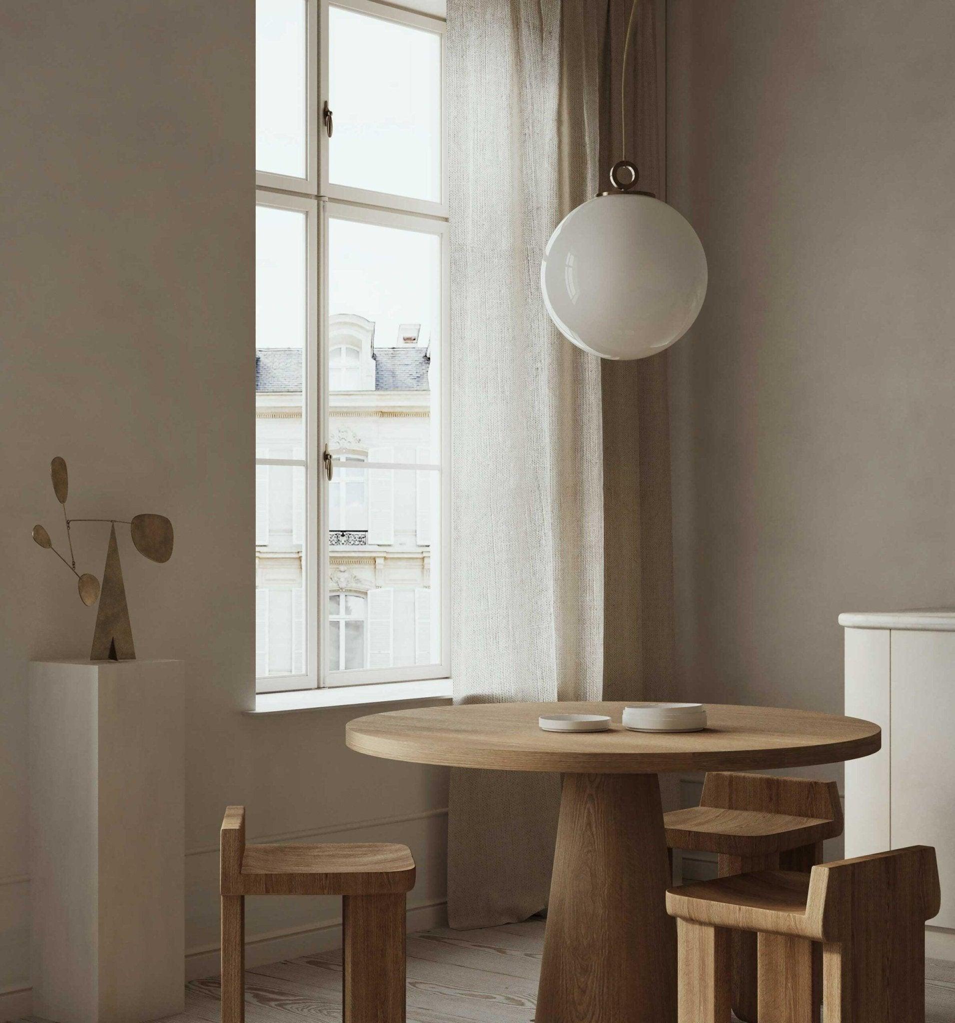 Lampa wisząca BIAŁA KULA nikiel Embassy Interiors Eye on Design