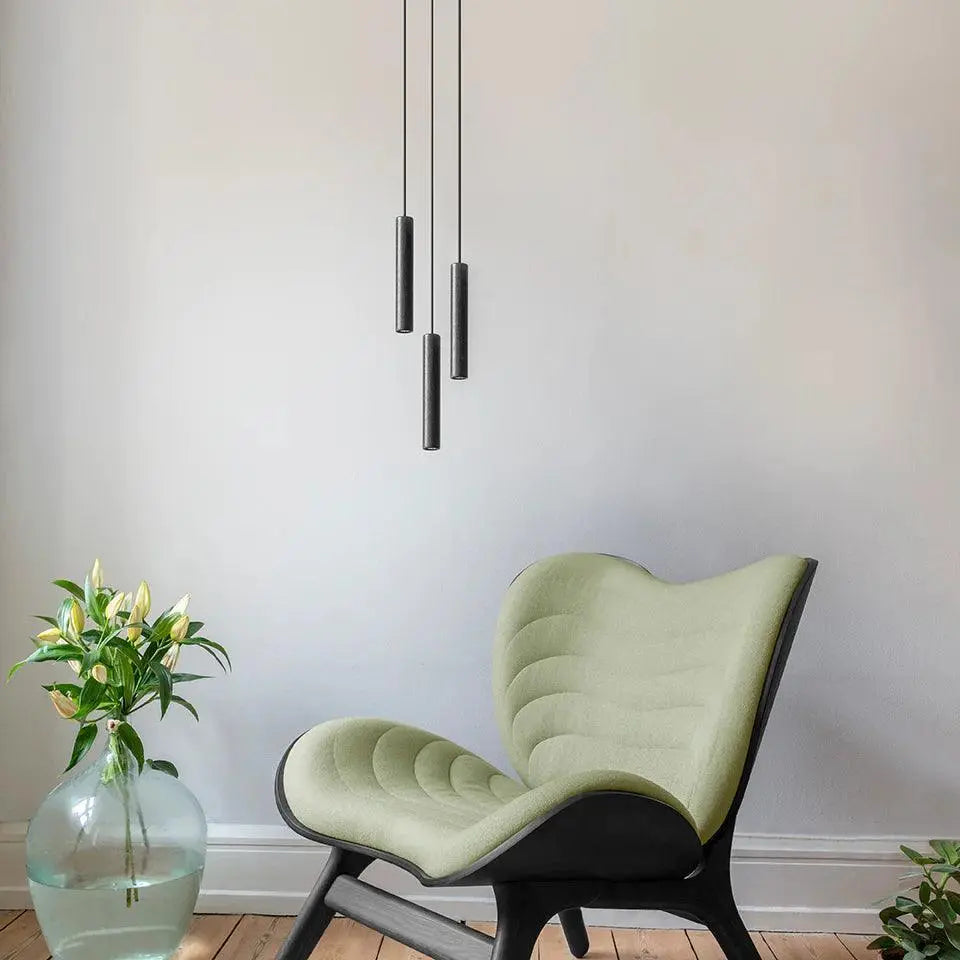 Lampa wisząca CHIMES CLUSTER 3 czarny dąb – Umage