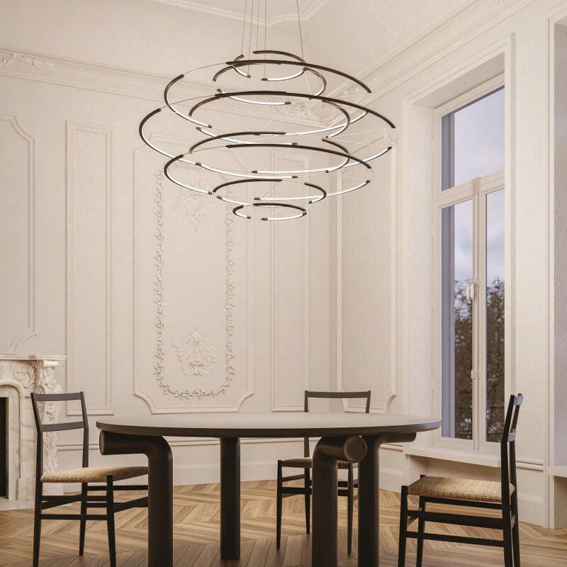 Lampa wisząca DROP 7 czarny Nemo Eye on Design