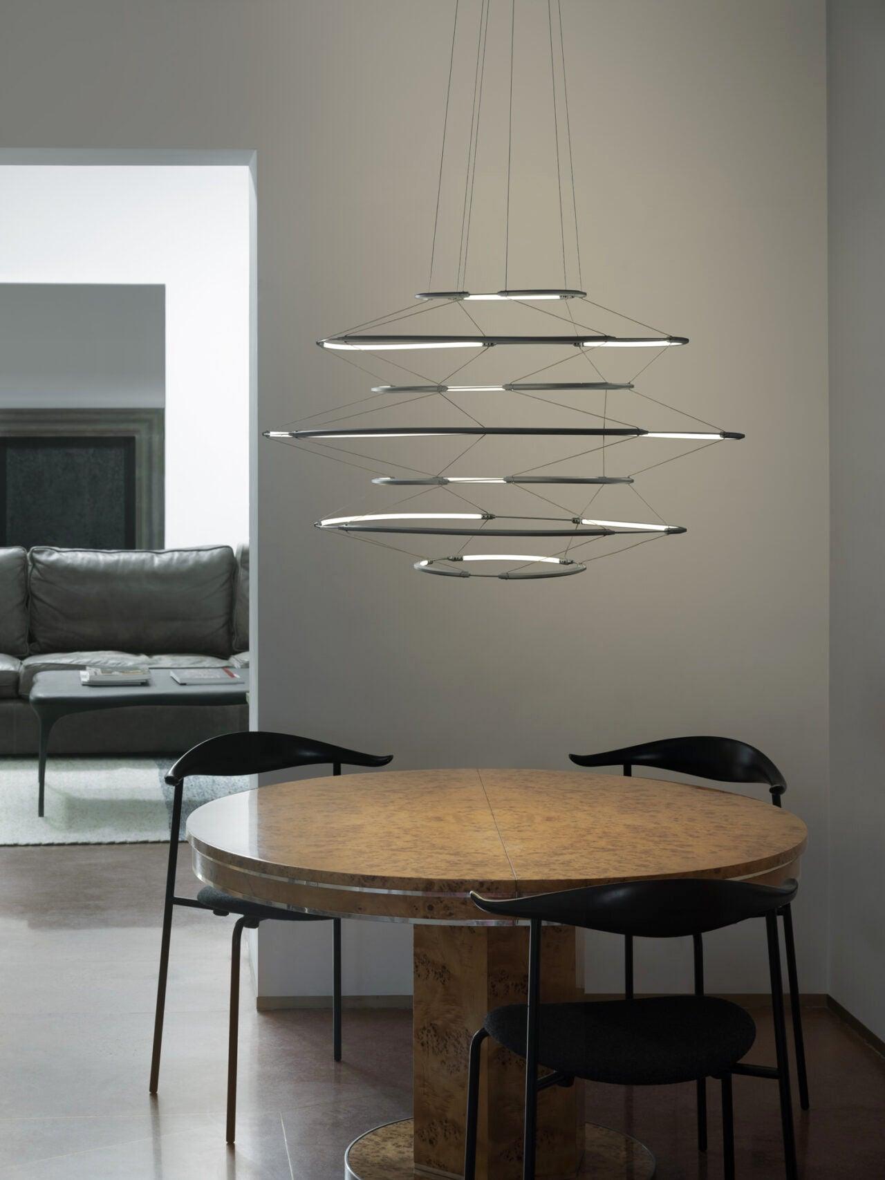 Lampa wisząca DROP 7 czarny Nemo Eye on Design