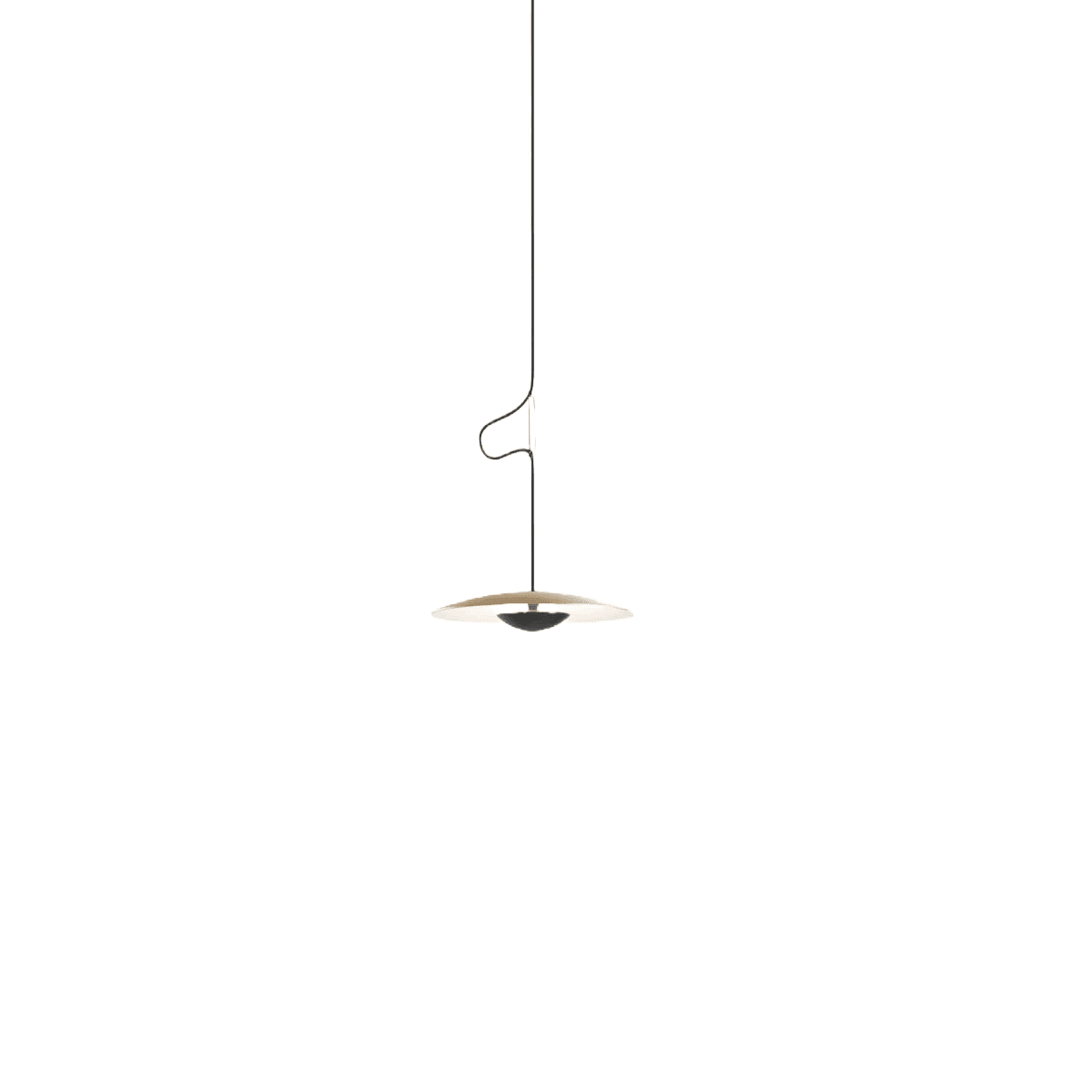 Lampa wisząca GINGER jasnobrązowy z białym wykończeniem Marset 32 cm ze ściemniaczem Triac Eye on Design