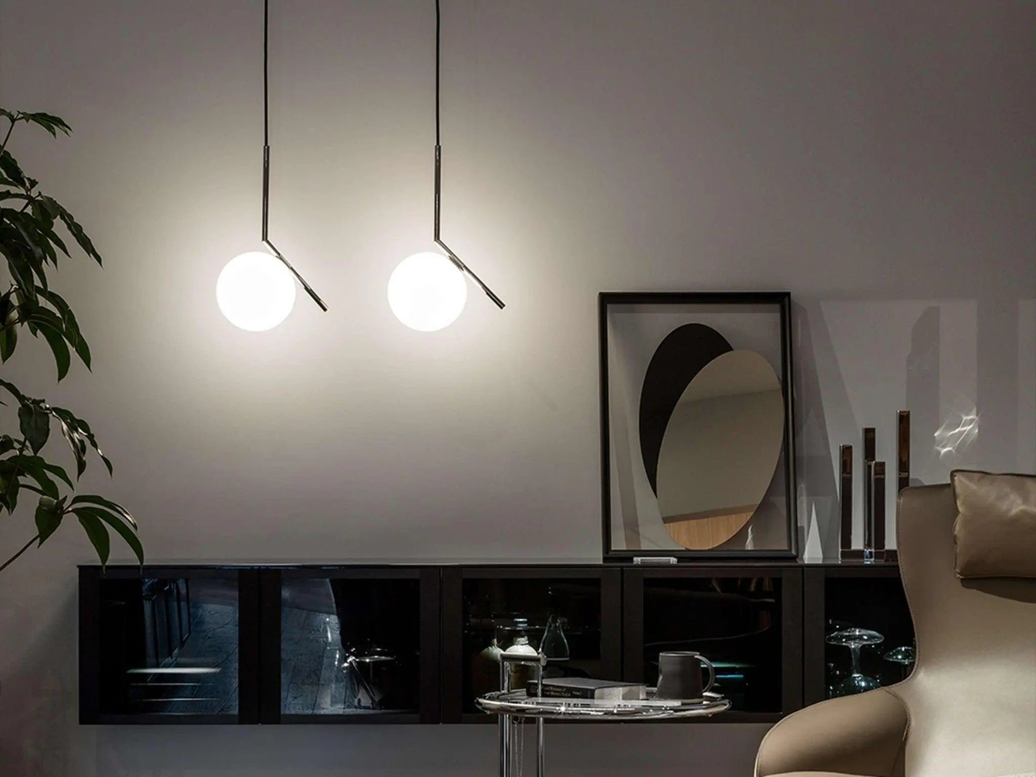 Lampa wisząca IC LIGHTS chromowany – Flos