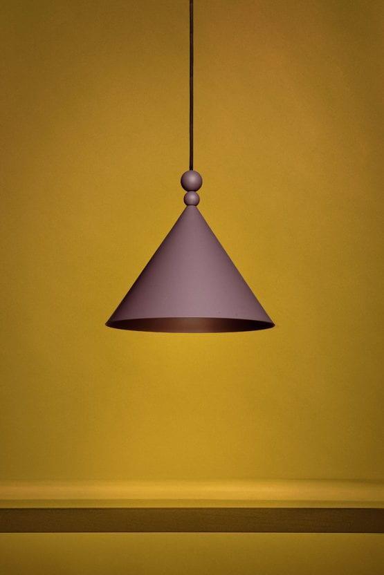 Lampa wisząca KONKO fioletowa Loftlight Eye on Design