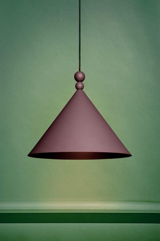 Lampa wisząca KONKO fioletowa Loftlight Eye on Design