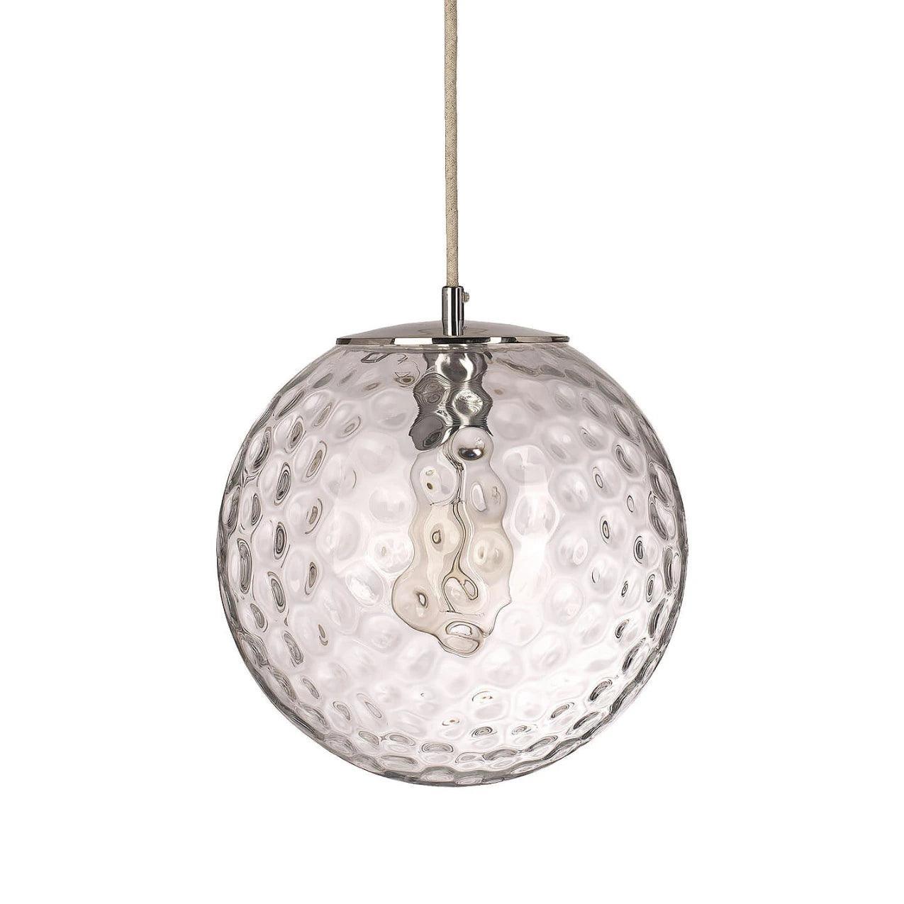 Lampa wisząca KULA REFLEKSYJNA nikiel Embassy Interiors 25 cm klasyczne Eye on Design