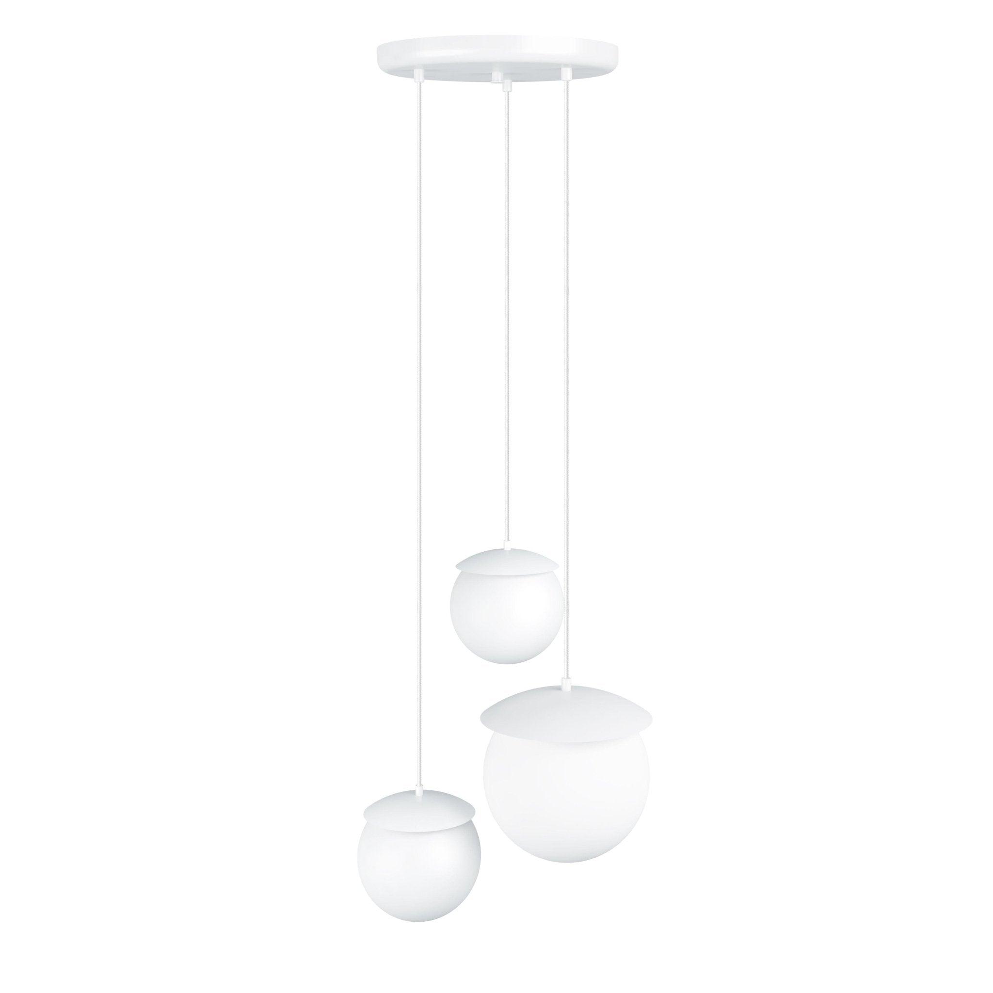 Lampa wisząca KUUL TRE biały Ummo 2x15 i 1x20cm Eye on Design