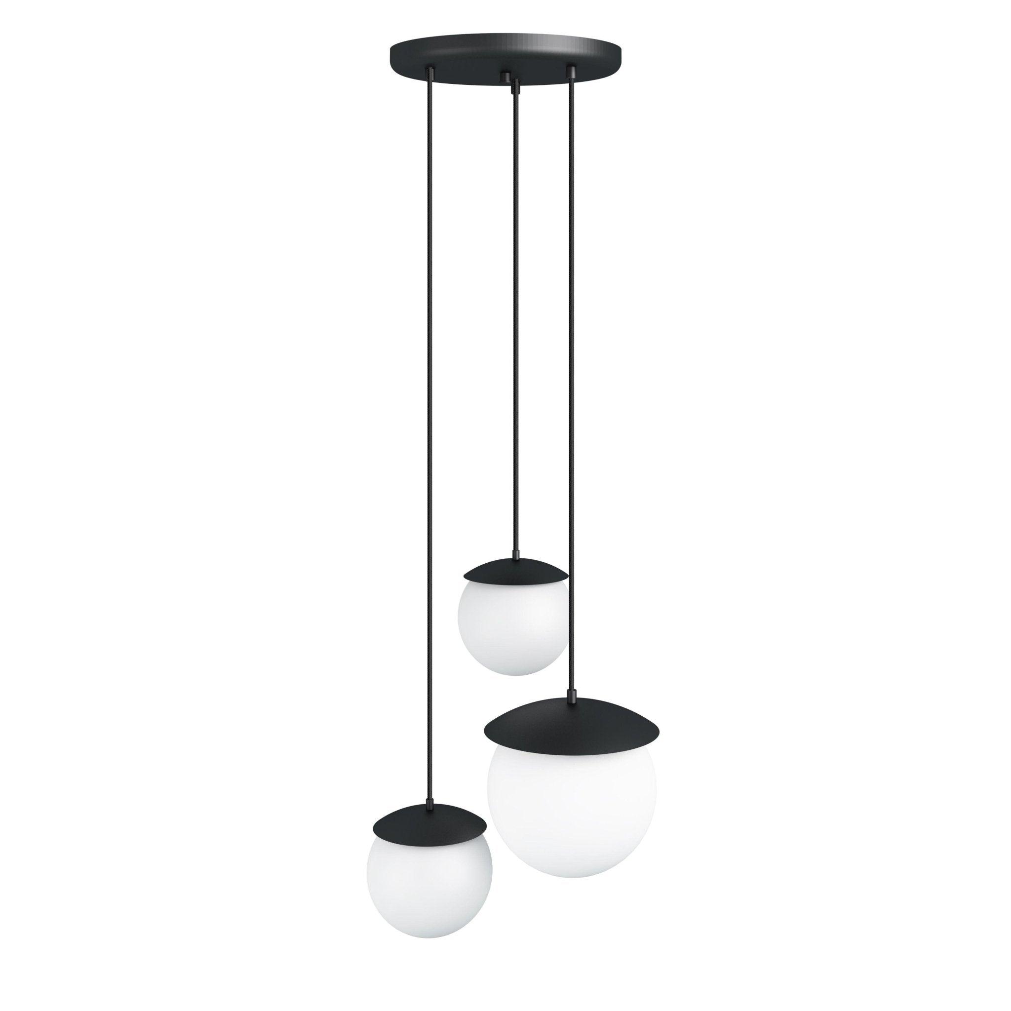 Lampa wisząca KUUL TRE czarny Ummo 2x15 i 1x20cm Eye on Design