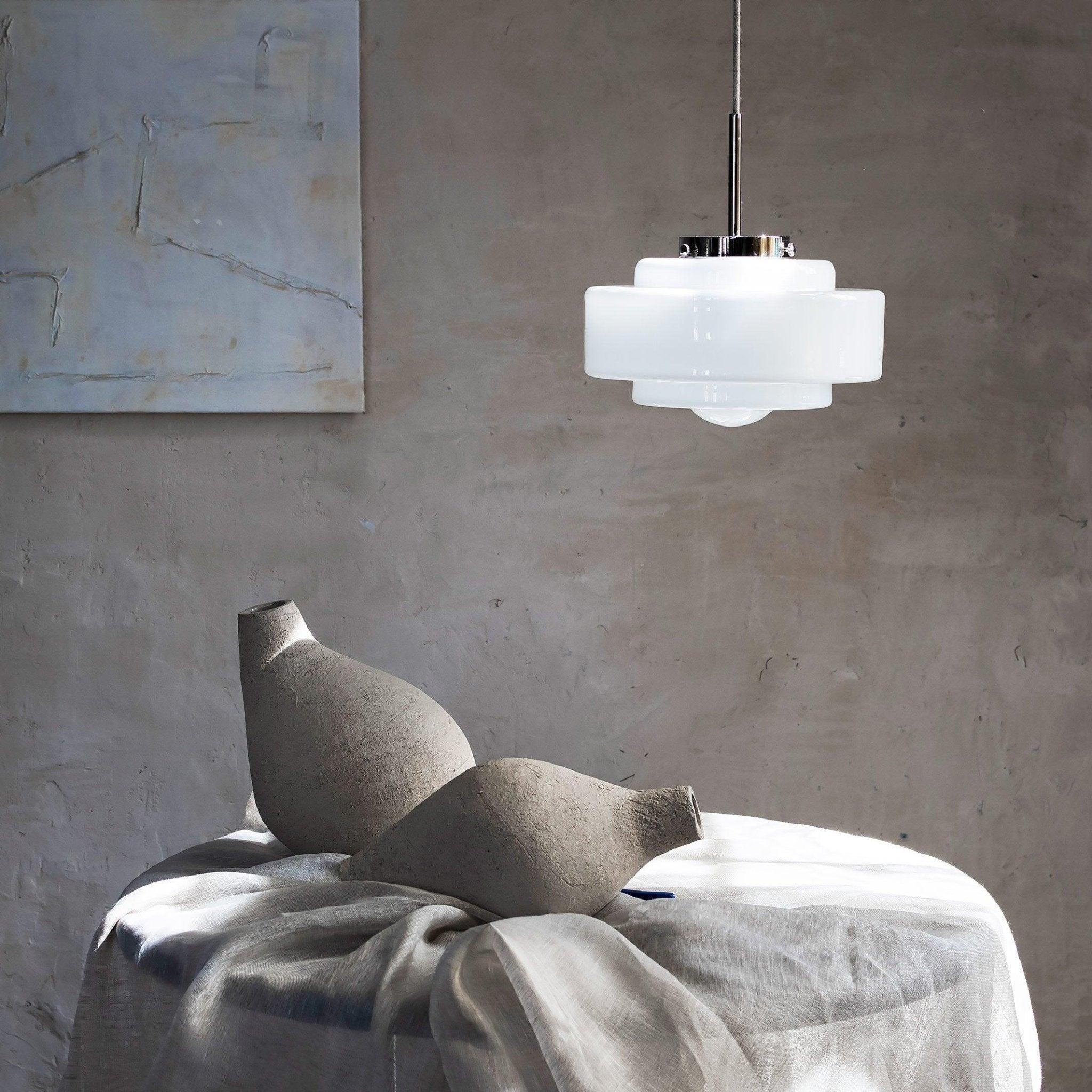 Lampa wisząca MÉMOIRE nikiel Embassy Interiors Eye on Design