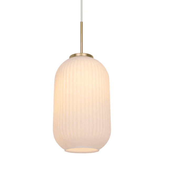 Lampa wisząca MILFORD szkło ze złotym wykończeniem Nordlux Eye on Design
