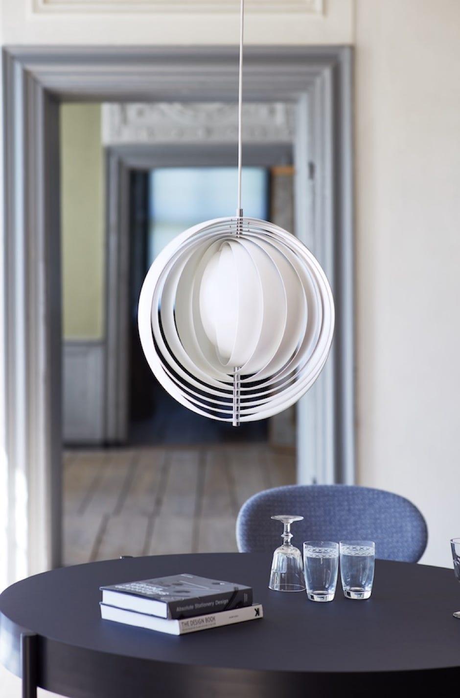 Lampa wisząca MOON biały Verpan Eye on Design