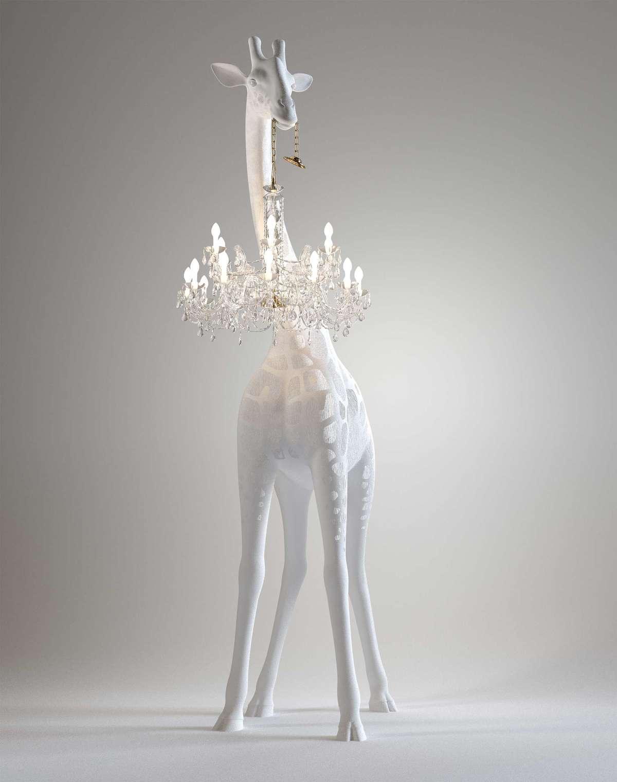 Lampa zewnętrzna GIRAFFE IN LOVE XL biała Qeeboo Eye on Design