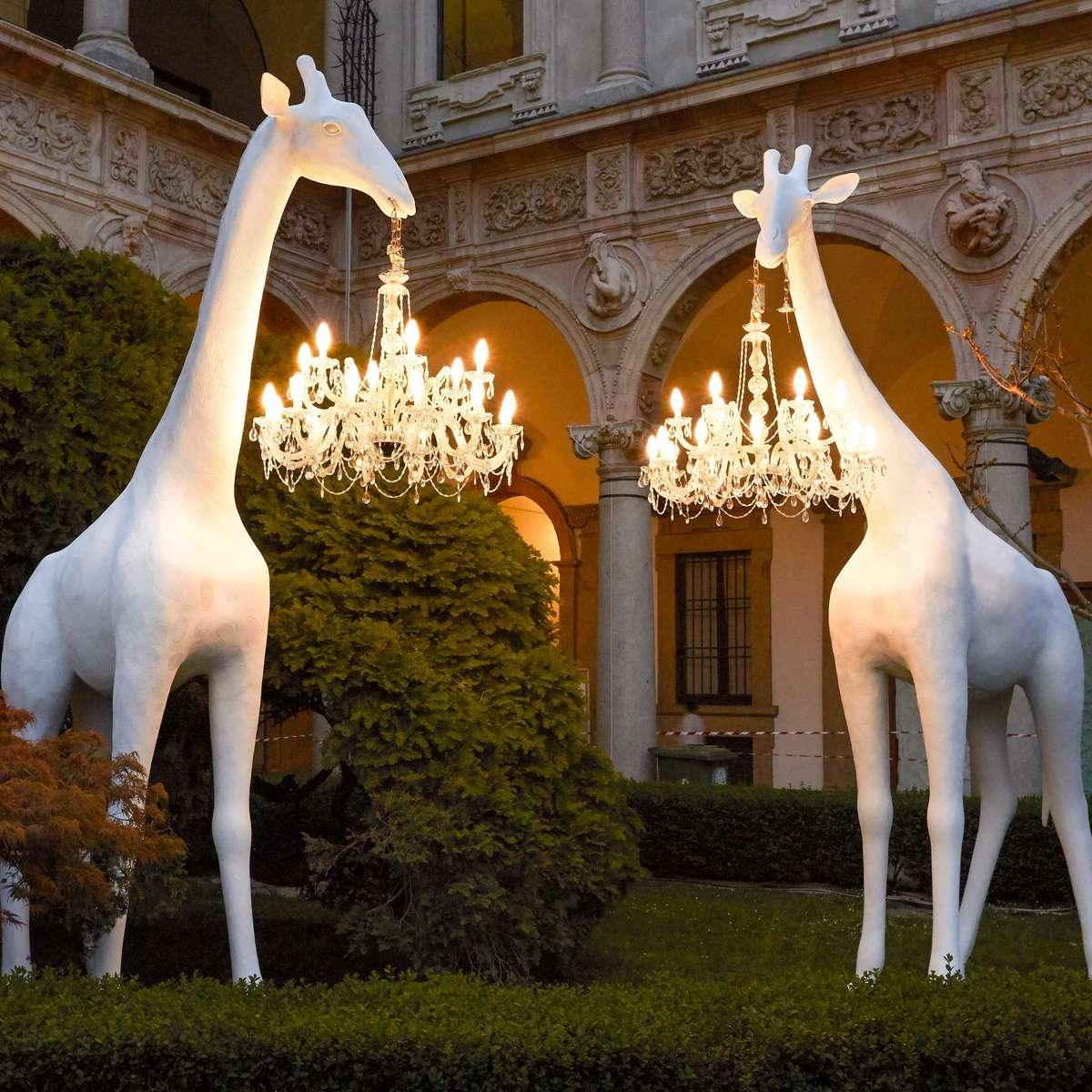 Lampa zewnętrzna GIRAFFE IN LOVE XL biała Qeeboo Eye on Design