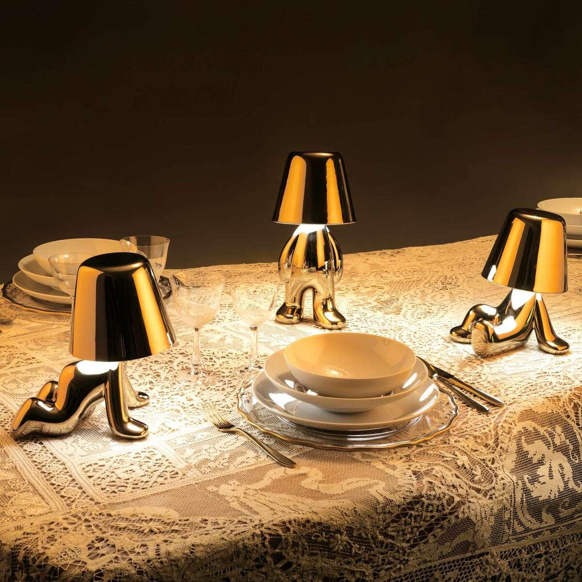 Lampka GOLDEN BROTHER RON złoty Qeeboo Eye on Design