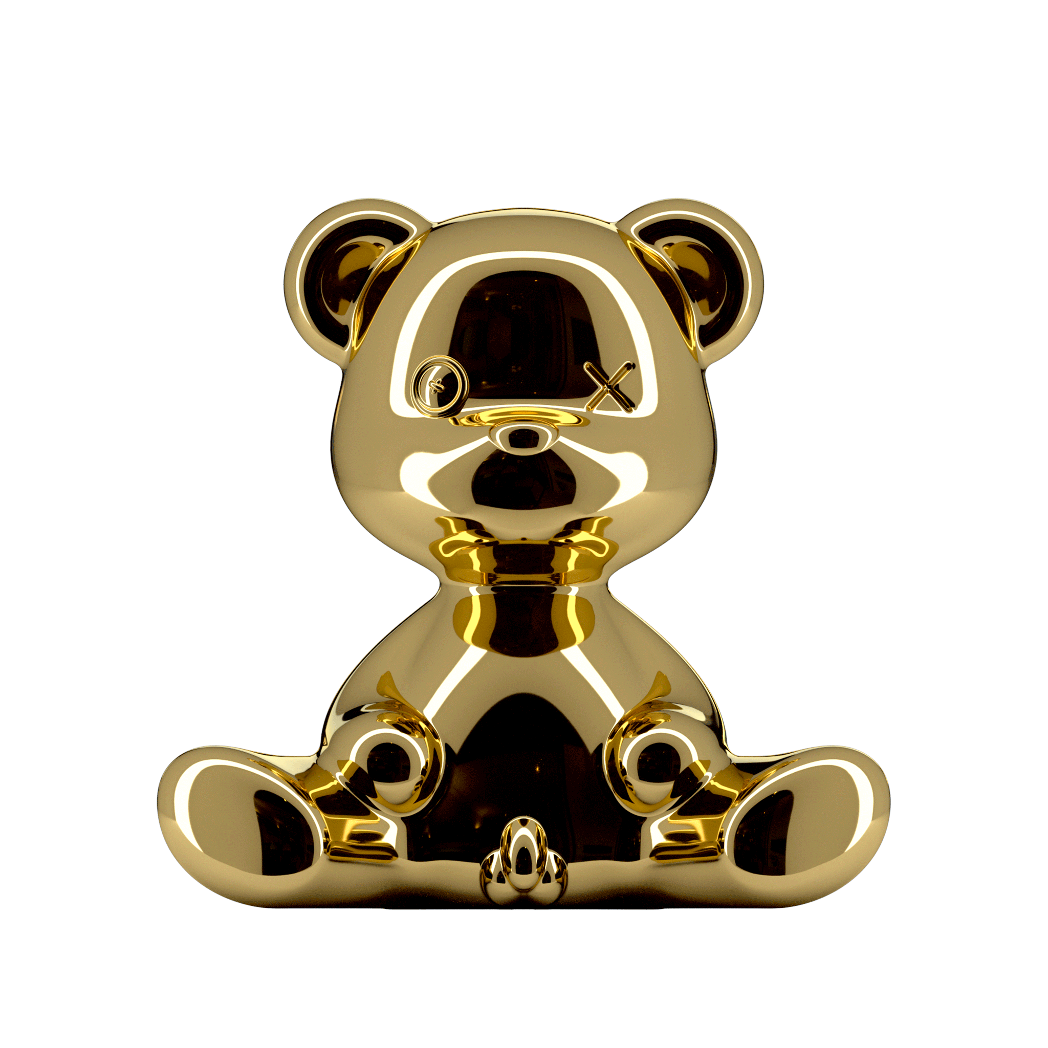 Lampka TEDDY BOY złoty Qeeboo Eye on Design