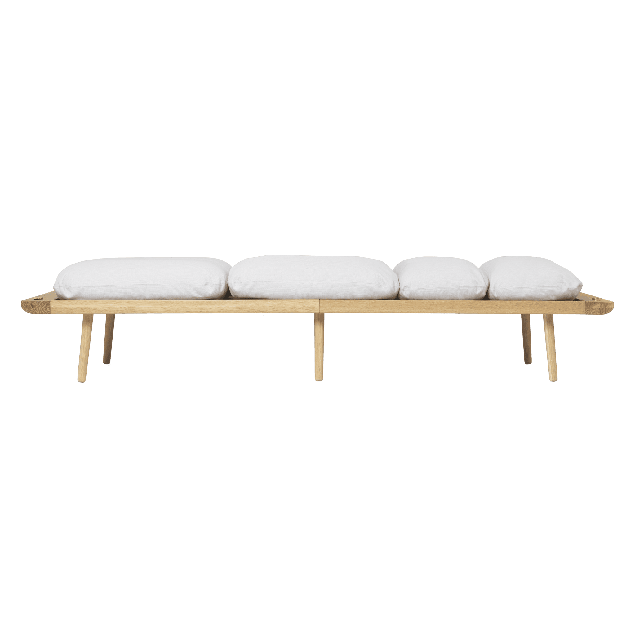 Leżanka LOUNGE AROUND baby blue z dębową podstawą UMAGE Eye on Design
