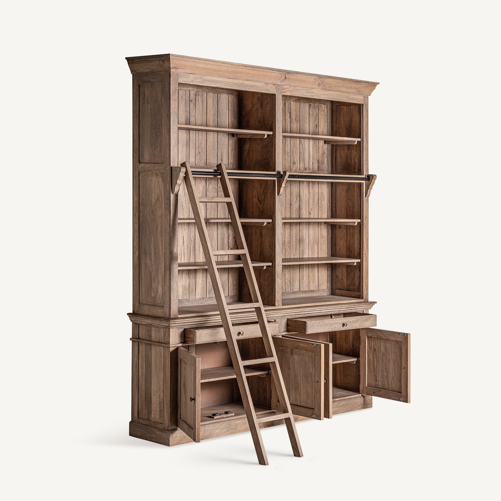 Bücherregal MANDERN Mango-Holz