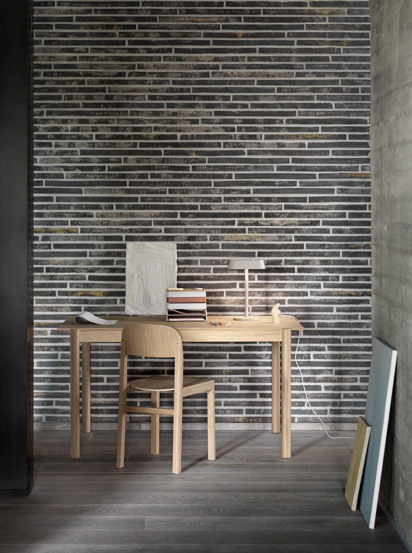 Stuhl WORKSHOP Furnier und Eichenholz