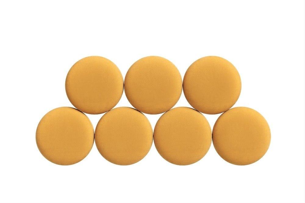 Łóżko tapicerowane BALL żółty Happy Barok Eye on Design