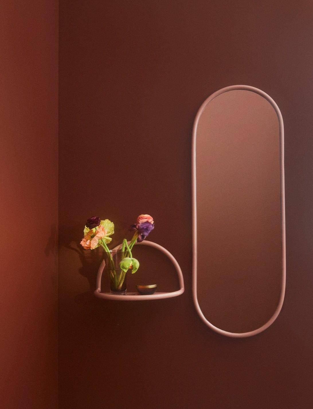 Lustro ANGUI różowa rama AYTM Eye on Design
