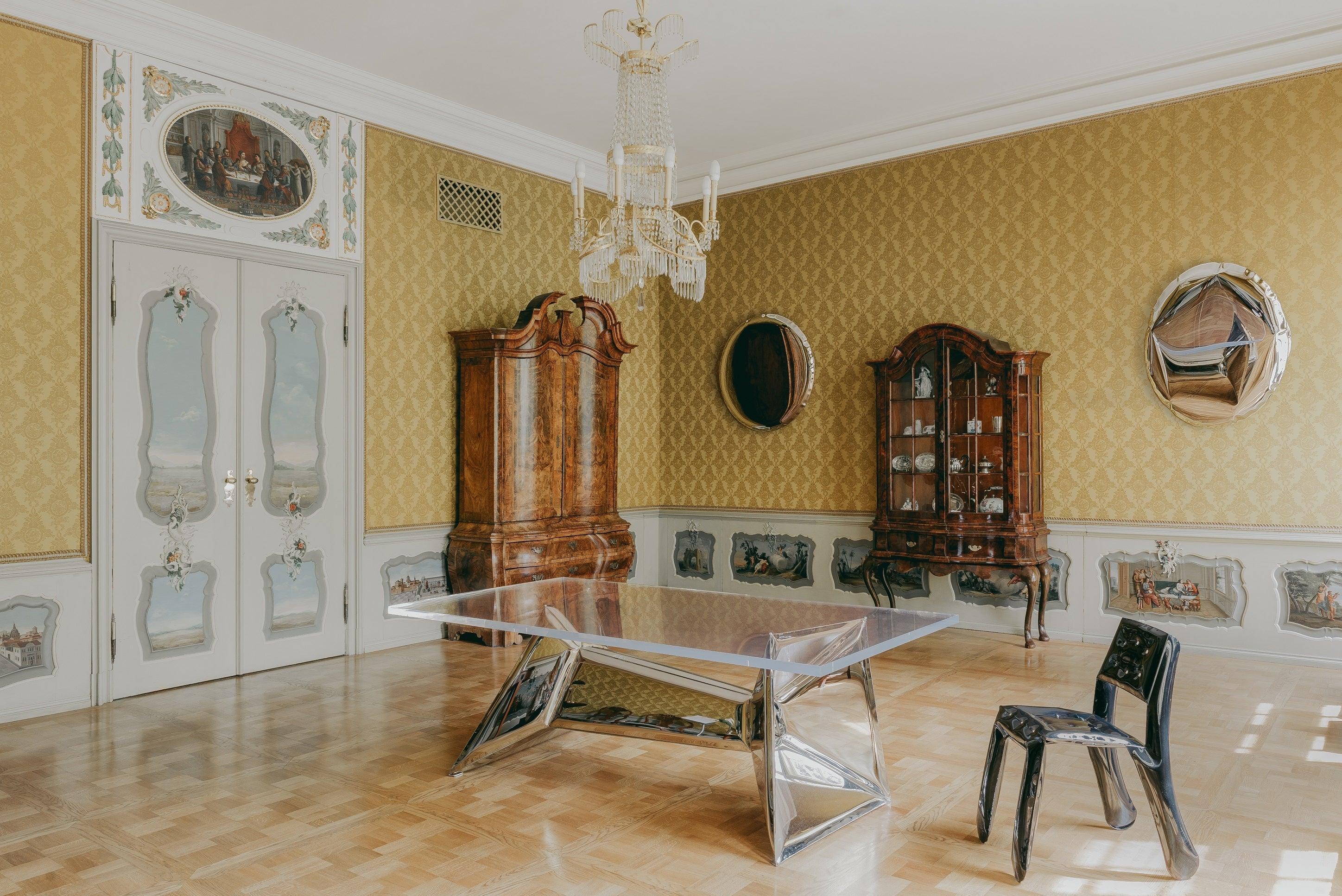 Lustro OKO aurum różowe złoto Zieta Studio Eye on Design