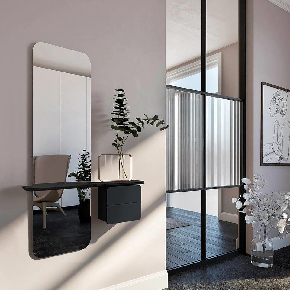 Lustro ONE MORE LOOK antracytowy z czarnym dębem UMAGE Eye on Design