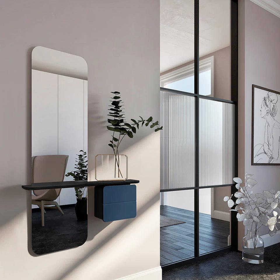 Lustro ONE MORE LOOK pistacjowy z czarnym dębem UMAGE Eye on Design