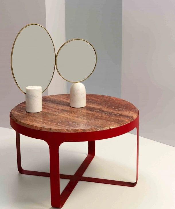 Lustro OVAL biały marmur Pols Potten Eye on Design
