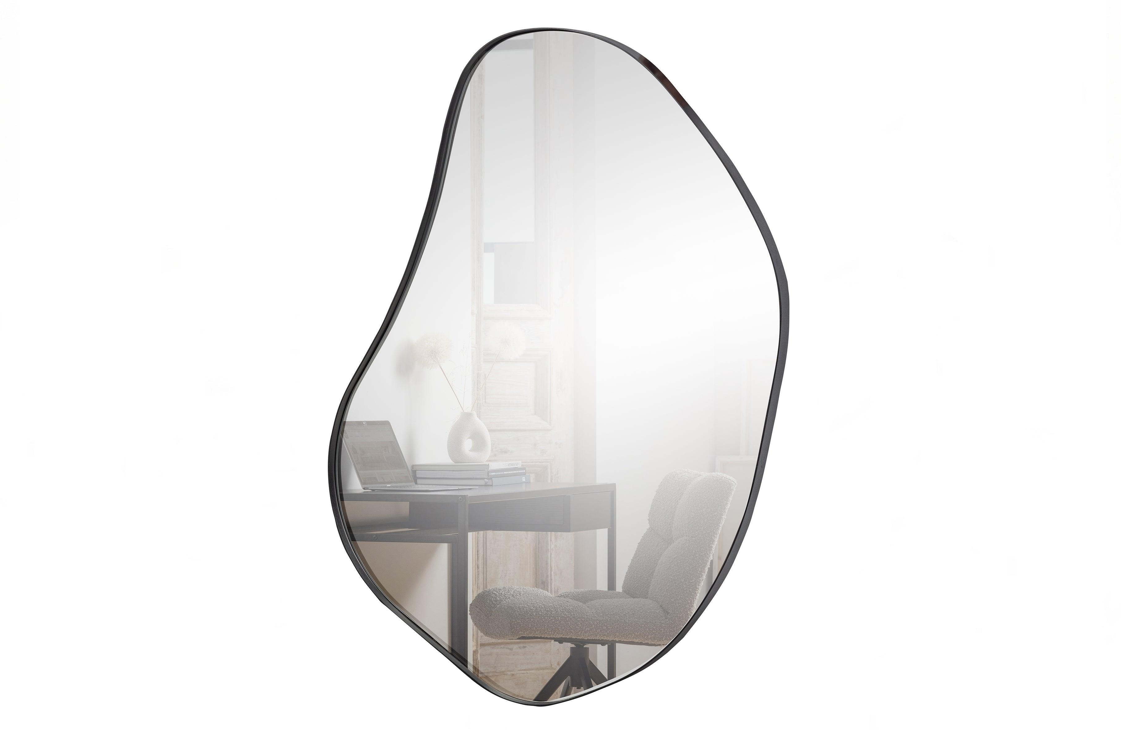 Lustro ROMEE z czarną ramą Woood Eye on Design
