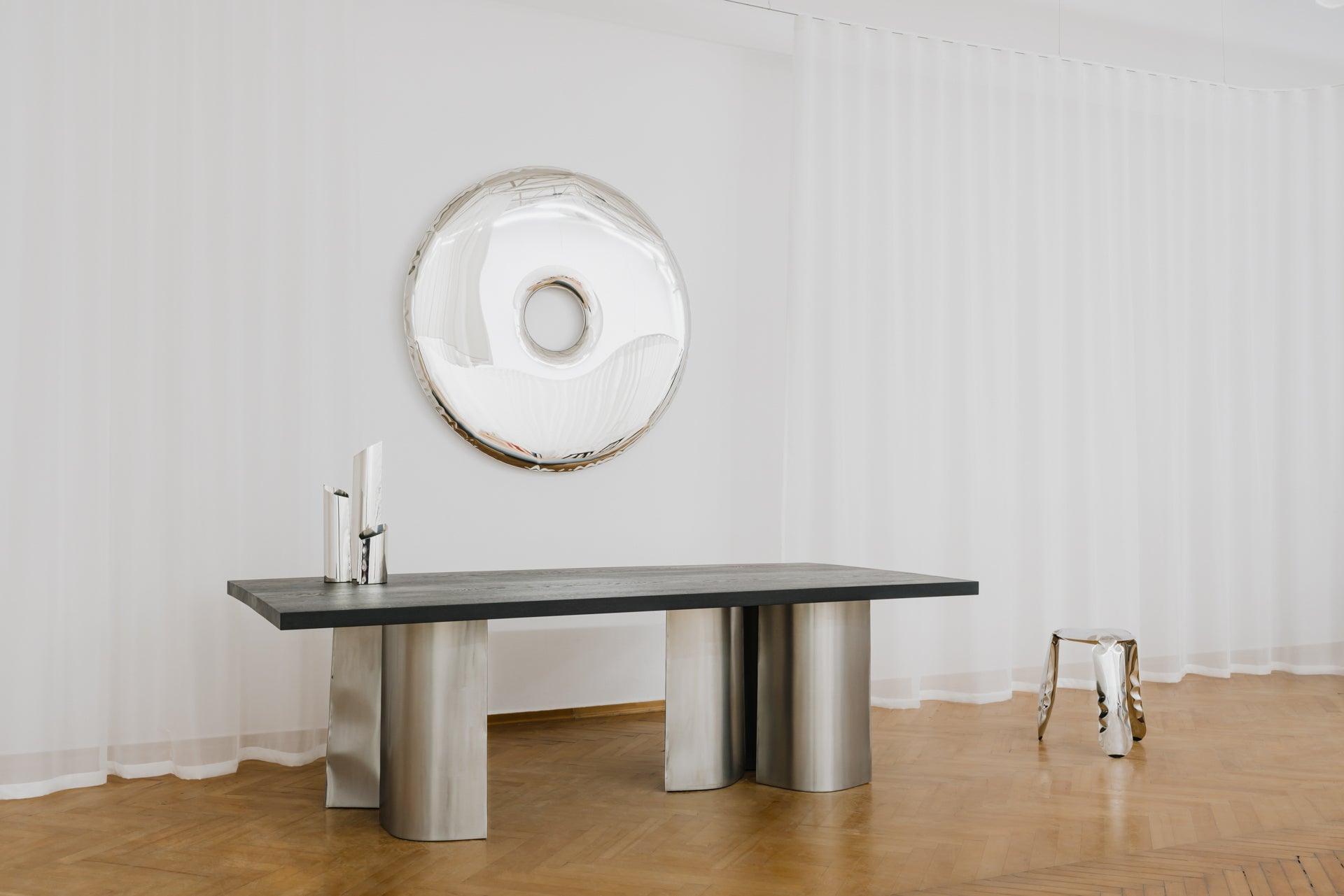 Lustro RONDO gradient szmaragd/szafir Zieta Studio Eye on Design