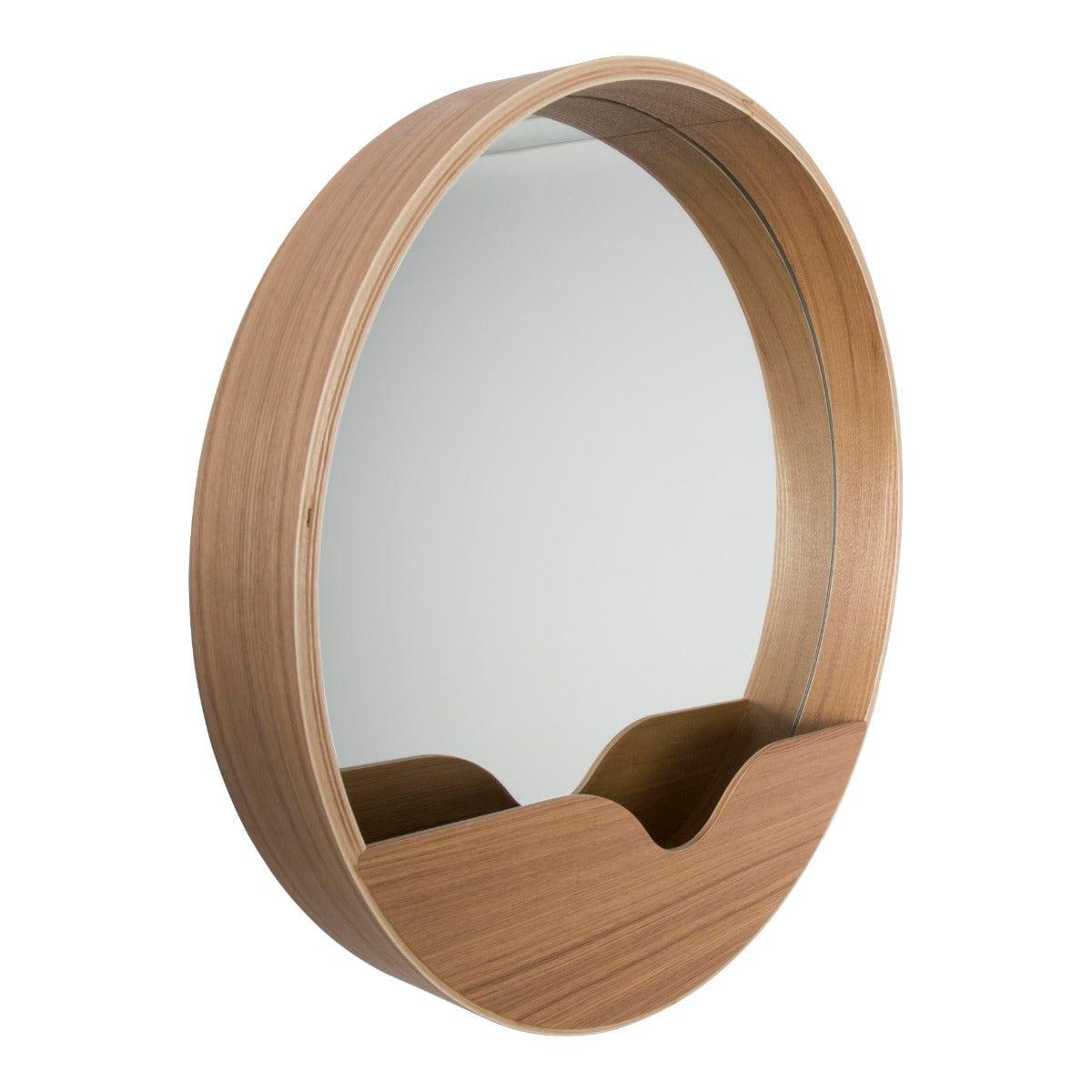 Lustro ścienne ROUND 60 drewniane Zuiver Eye on Design