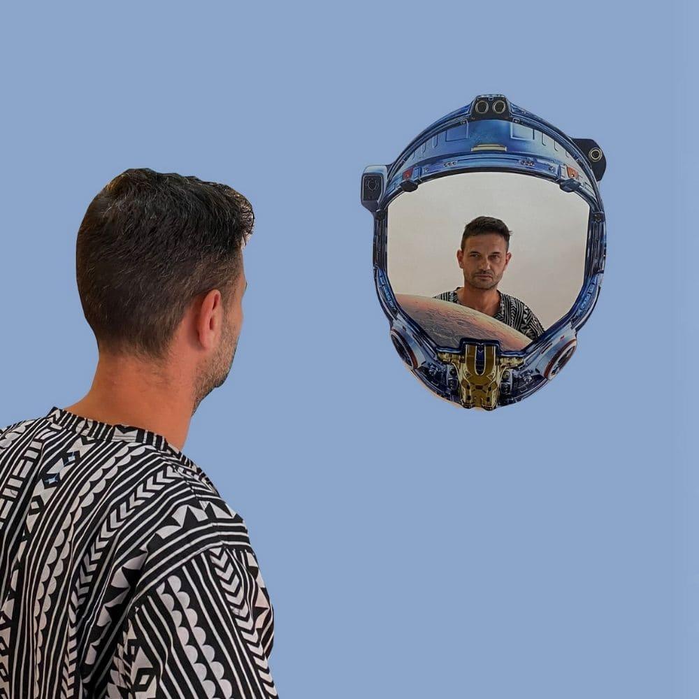 Lustro SPACE COWBOY niebieski Seletti Eye on Design