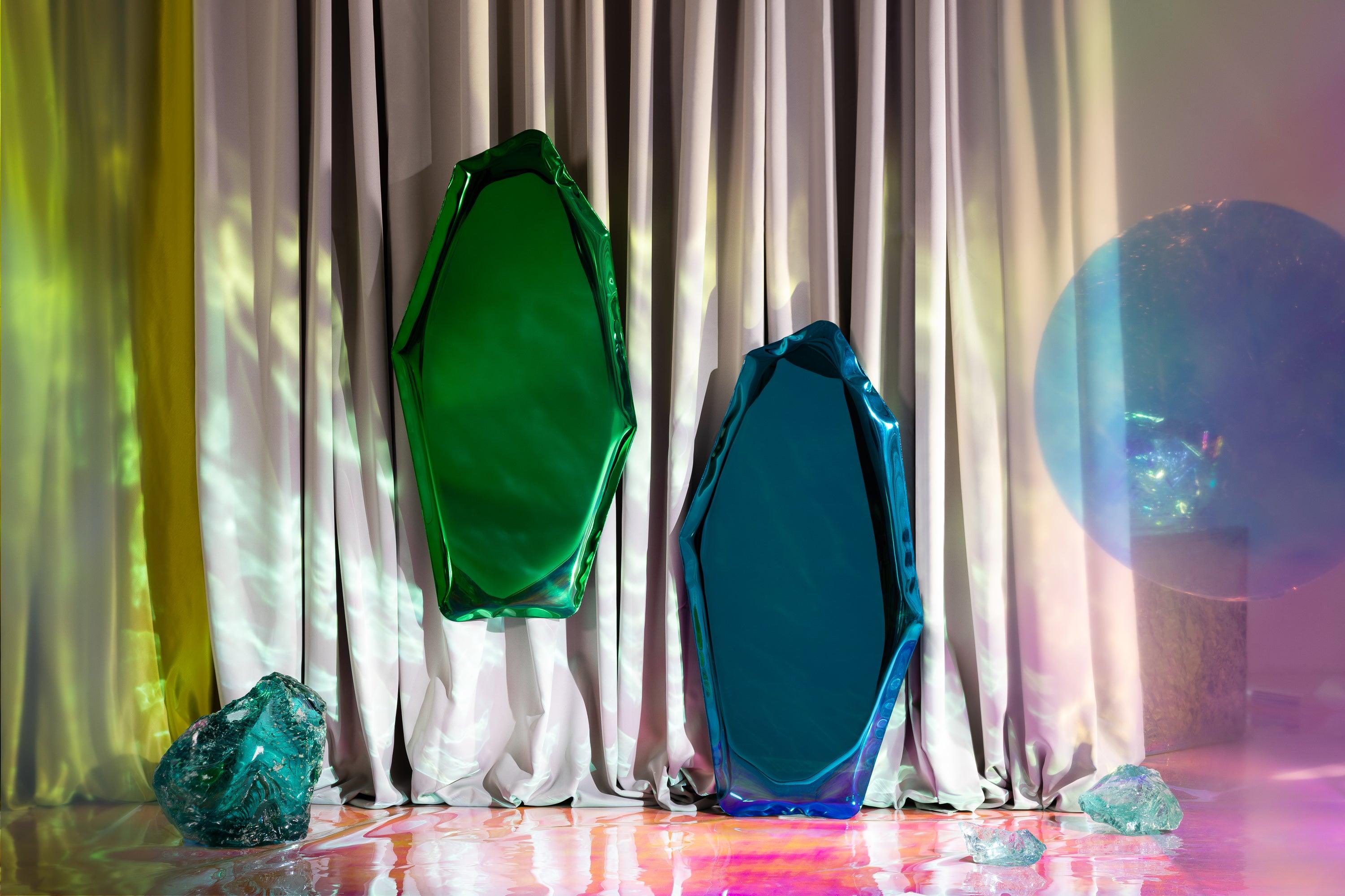 Lustro TAFLA C gradient szmaragd Zieta Studio Eye on Design
