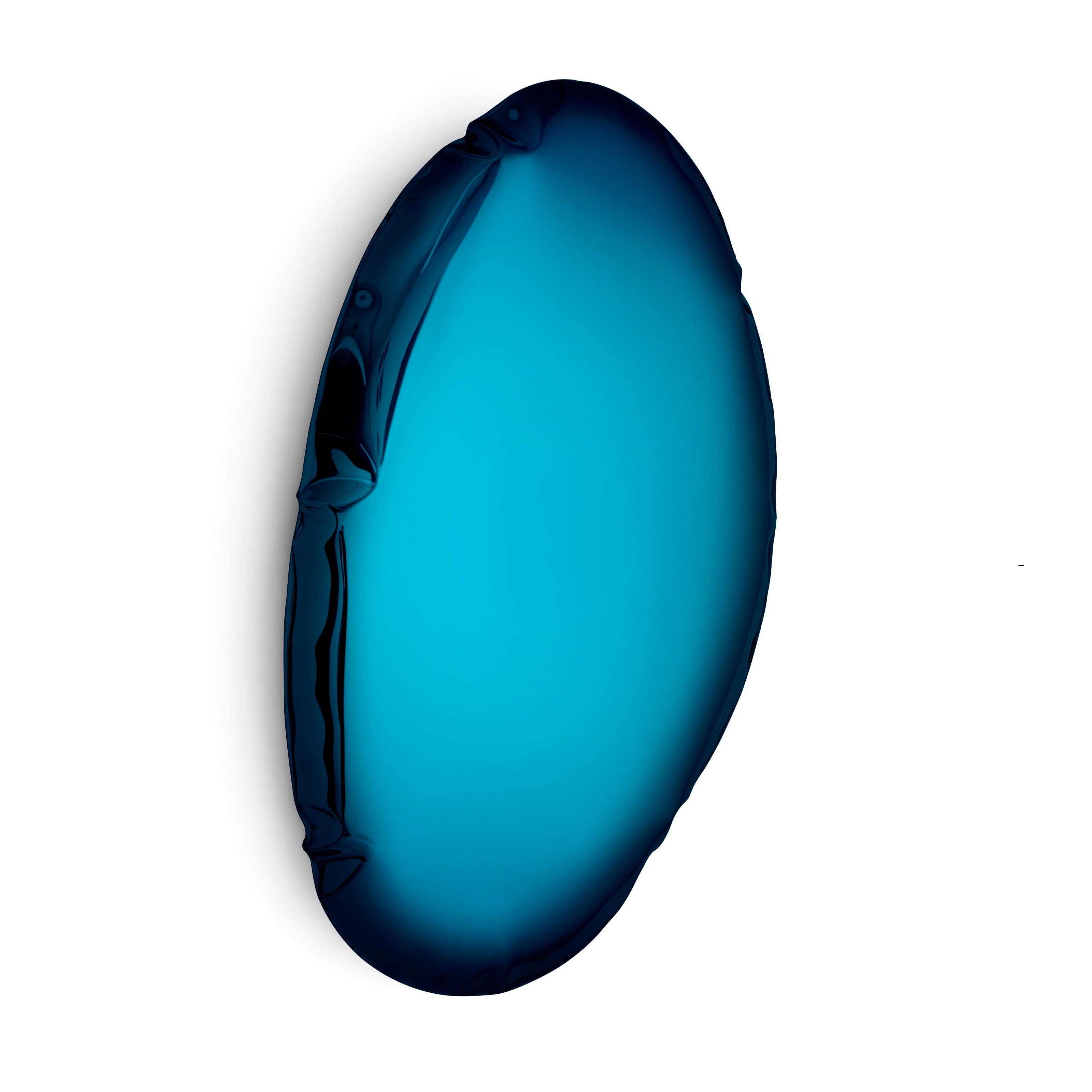 Lustro TAFLA O gradient kosmiczny błękit Zieta Studio O5 Eye on Design
