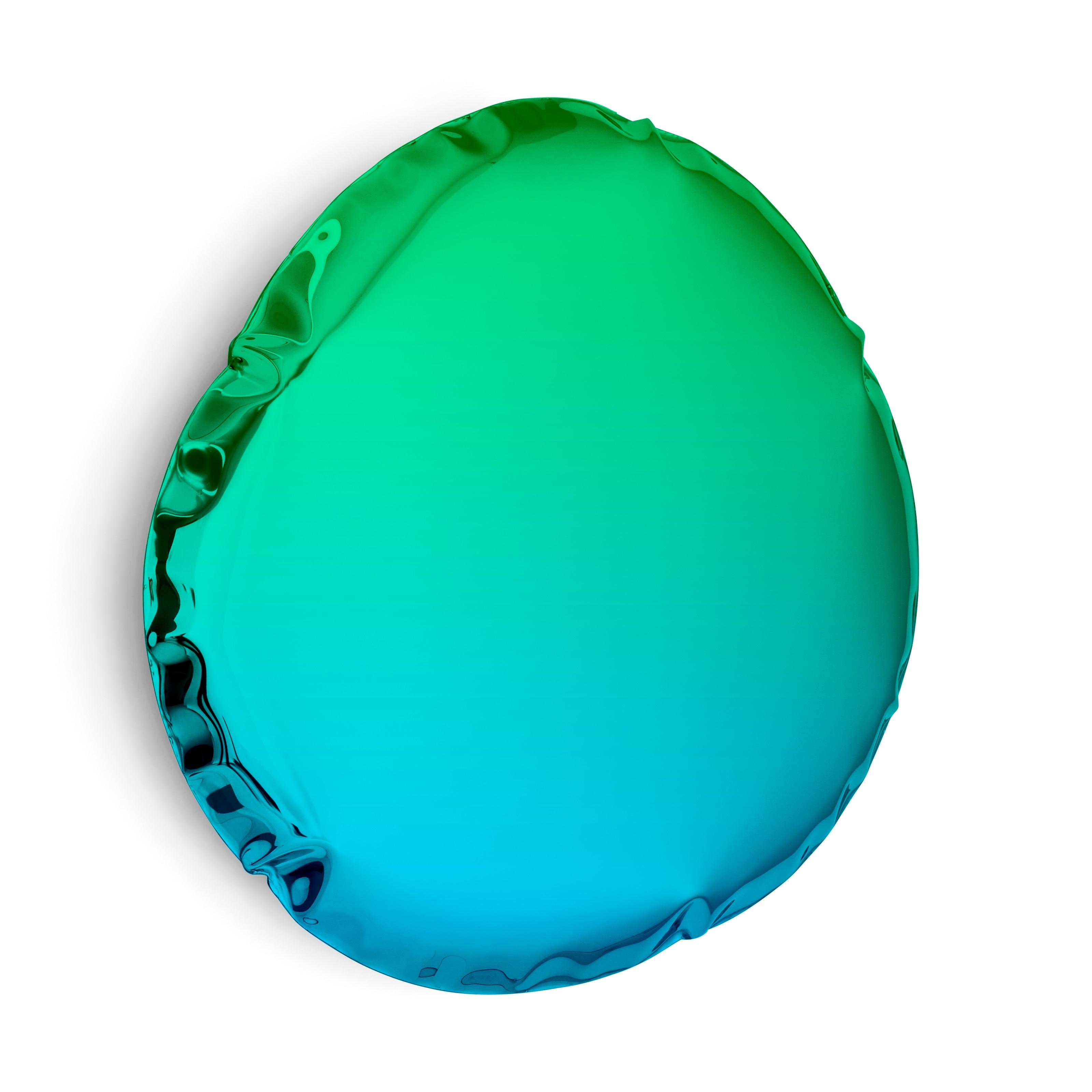 Lustro TAFLA O gradient szmaragd/szafir Zieta Studio O6 Eye on Design