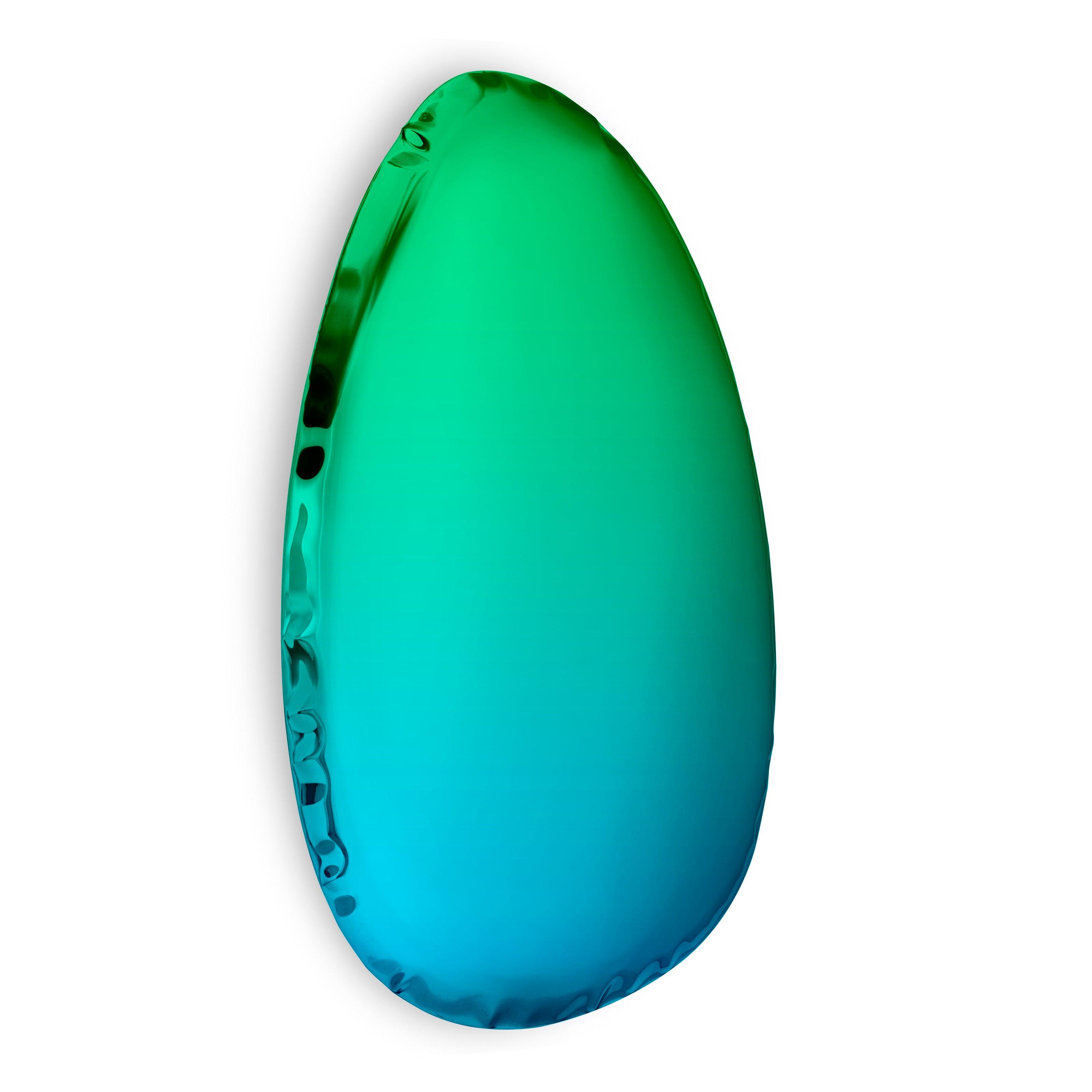Lustro TAFLA O gradient szmaragd/szafir Zieta Studio O4.5 Eye on Design