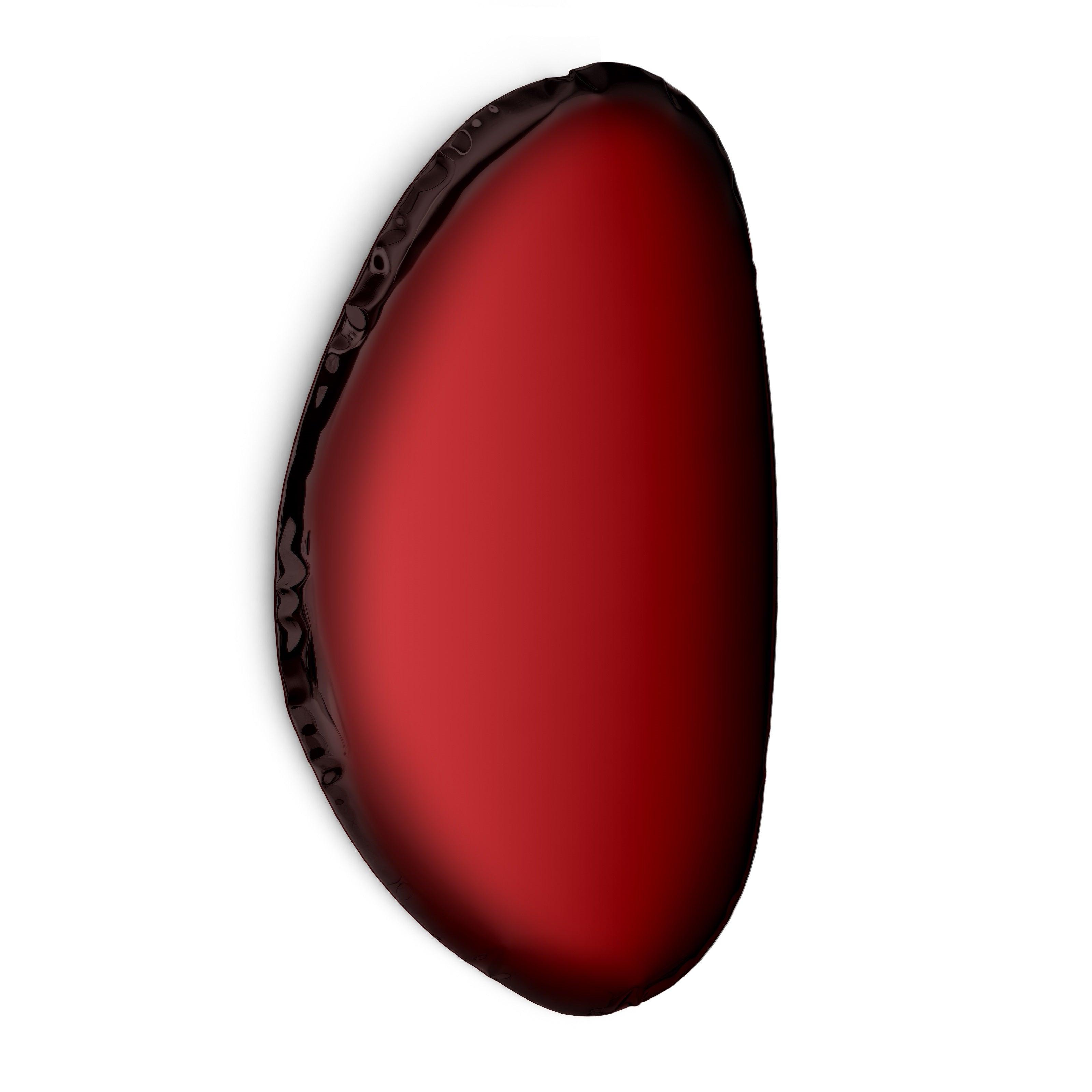Lustro TAFLA O transitions czerwony rubin Zieta Studio O3 Eye on Design