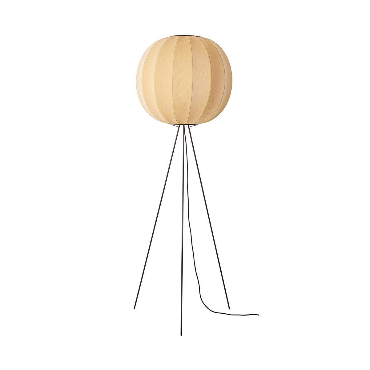 High tripod floor lamp KNIT-WIT yellow
