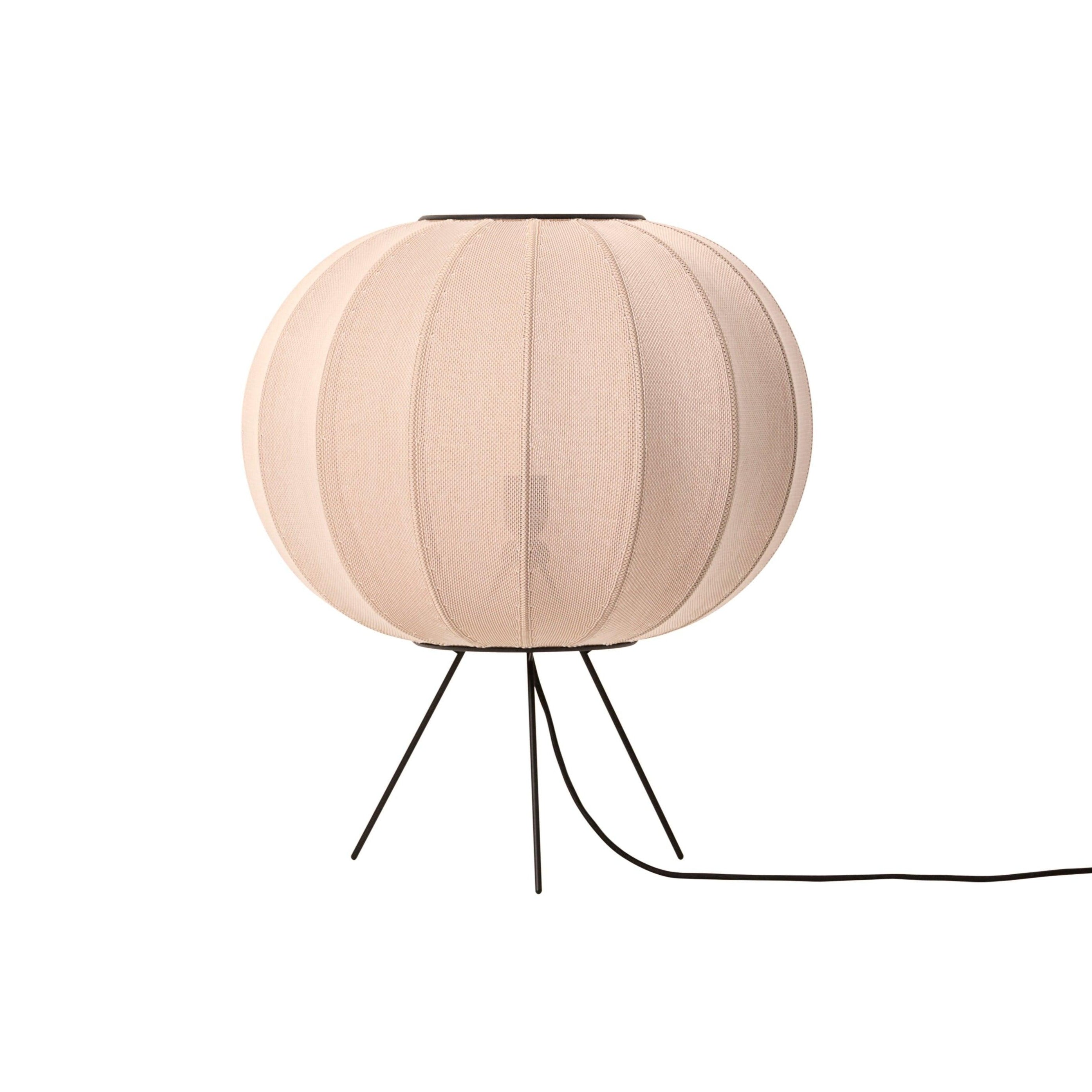 Low tripod floor lamp KNIT-WIT sand
