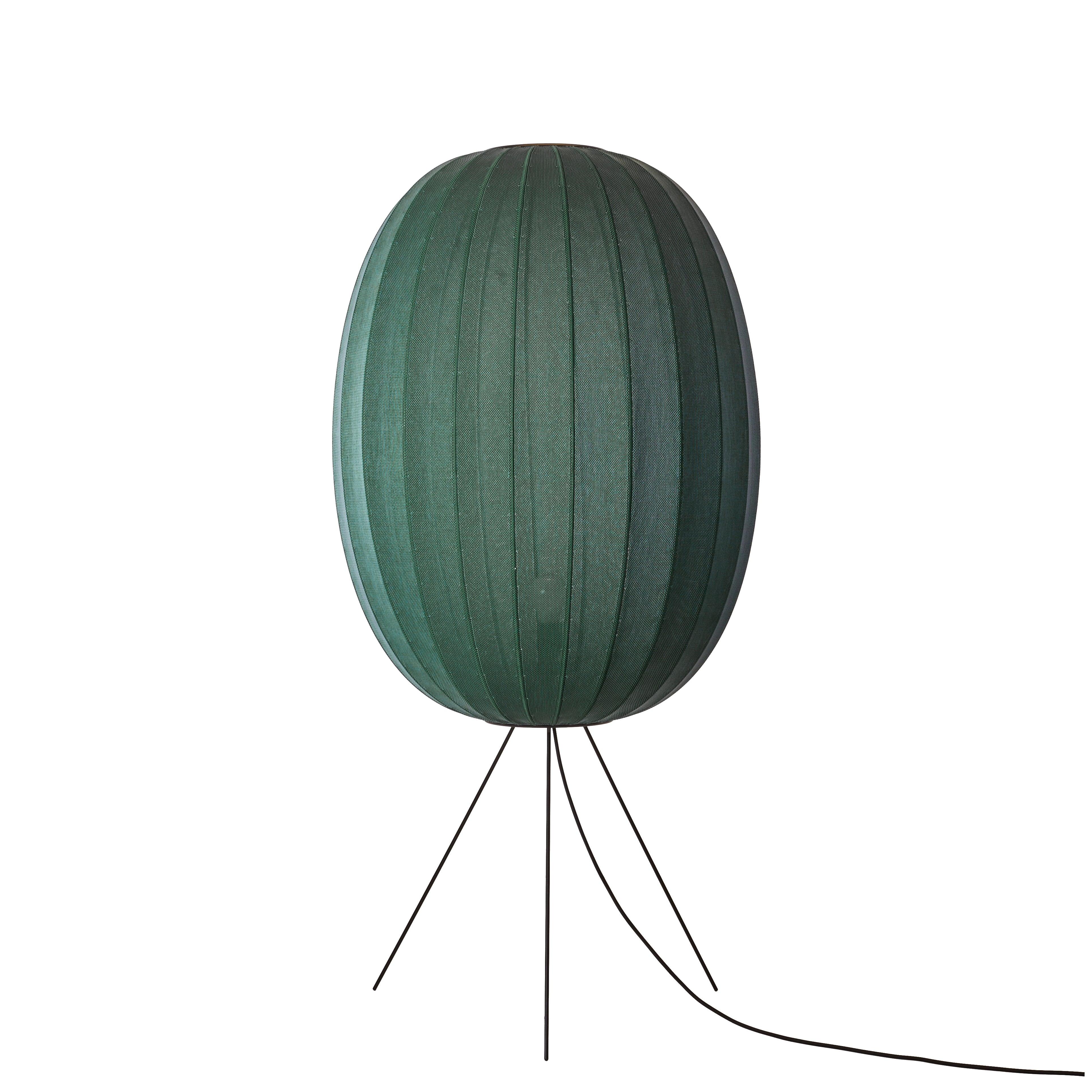 KNIT-WIT green tripod floor lamp