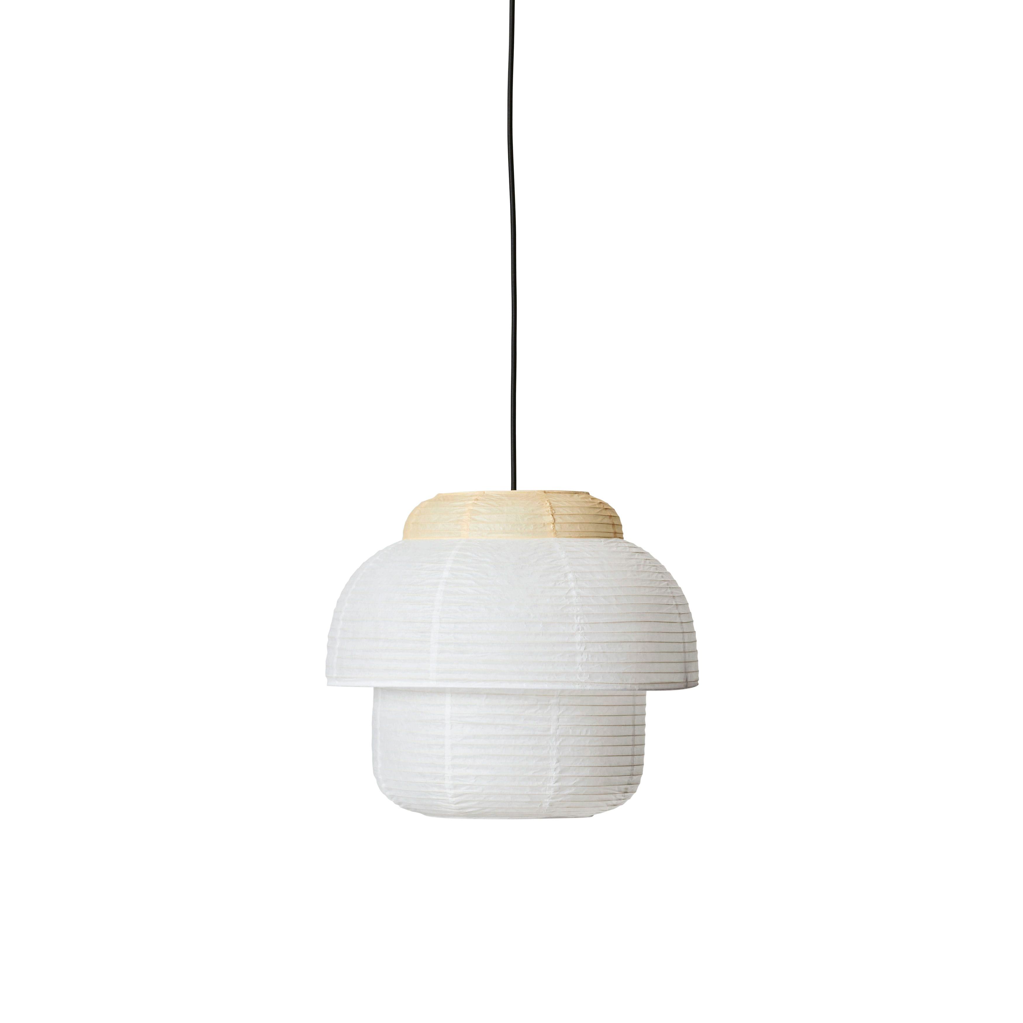 Doppelt weiß mit gelbe hängende Lampe