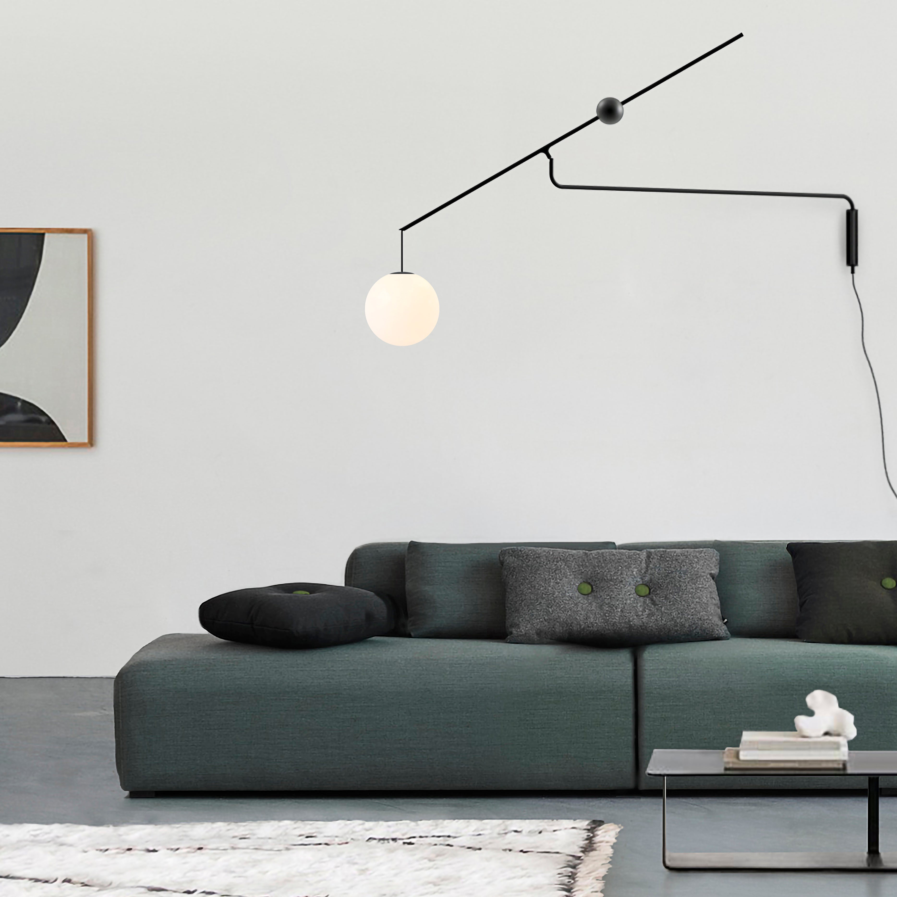 Wall lamp with arm MALAMATA black