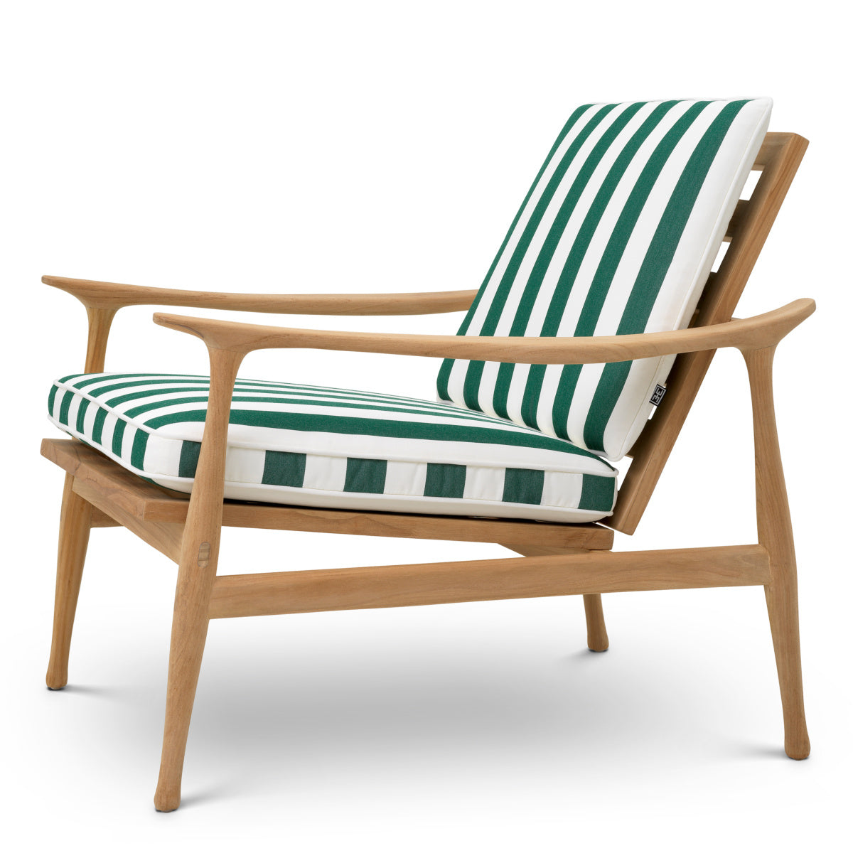 Outdoor Armchair MANZO Green with White