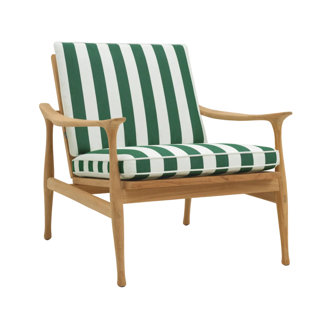Outdoor Armchair MANZO Green with White